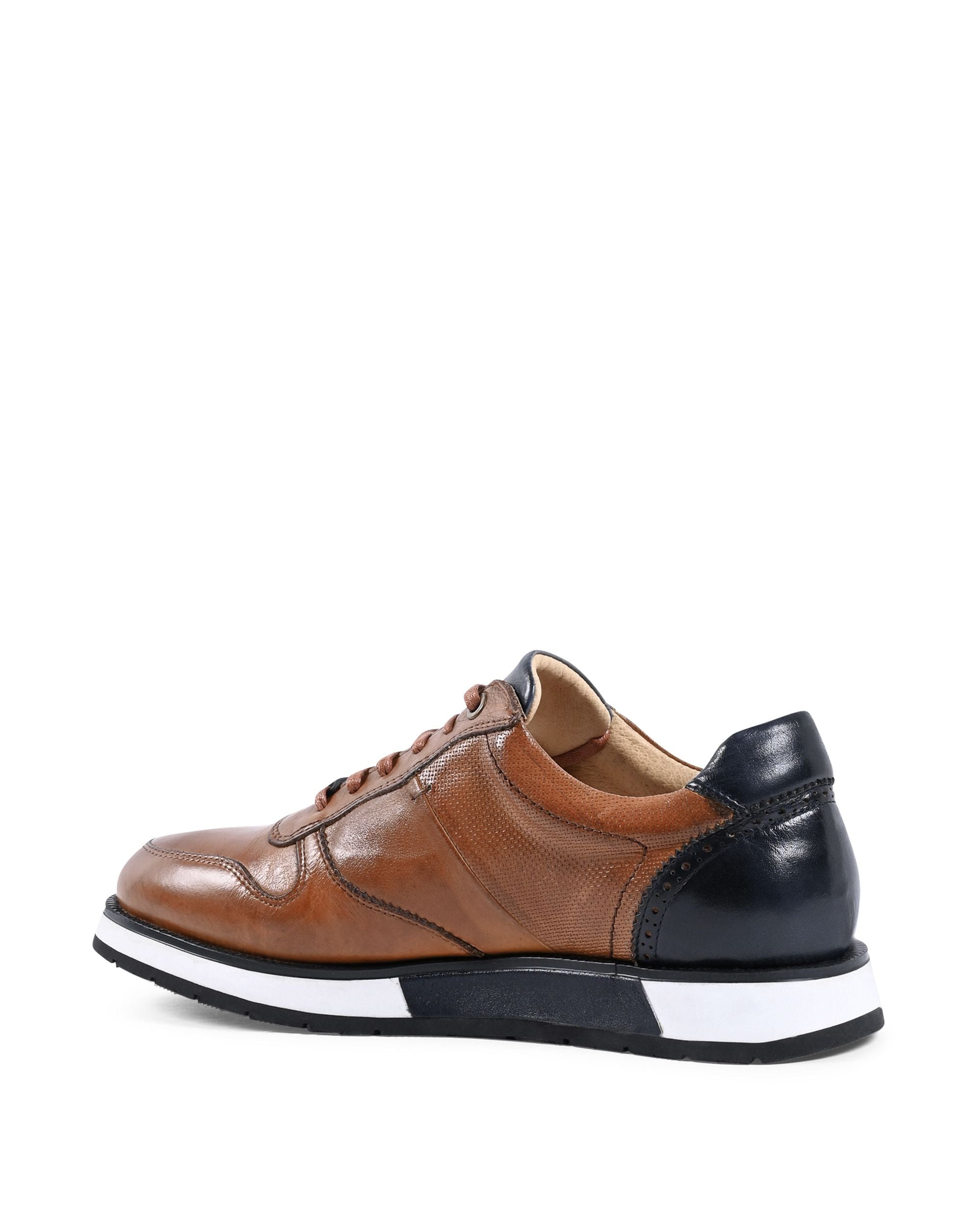 19V69 Italia Zapatillas de hombre marrones YO Y375-A3 TABACCO