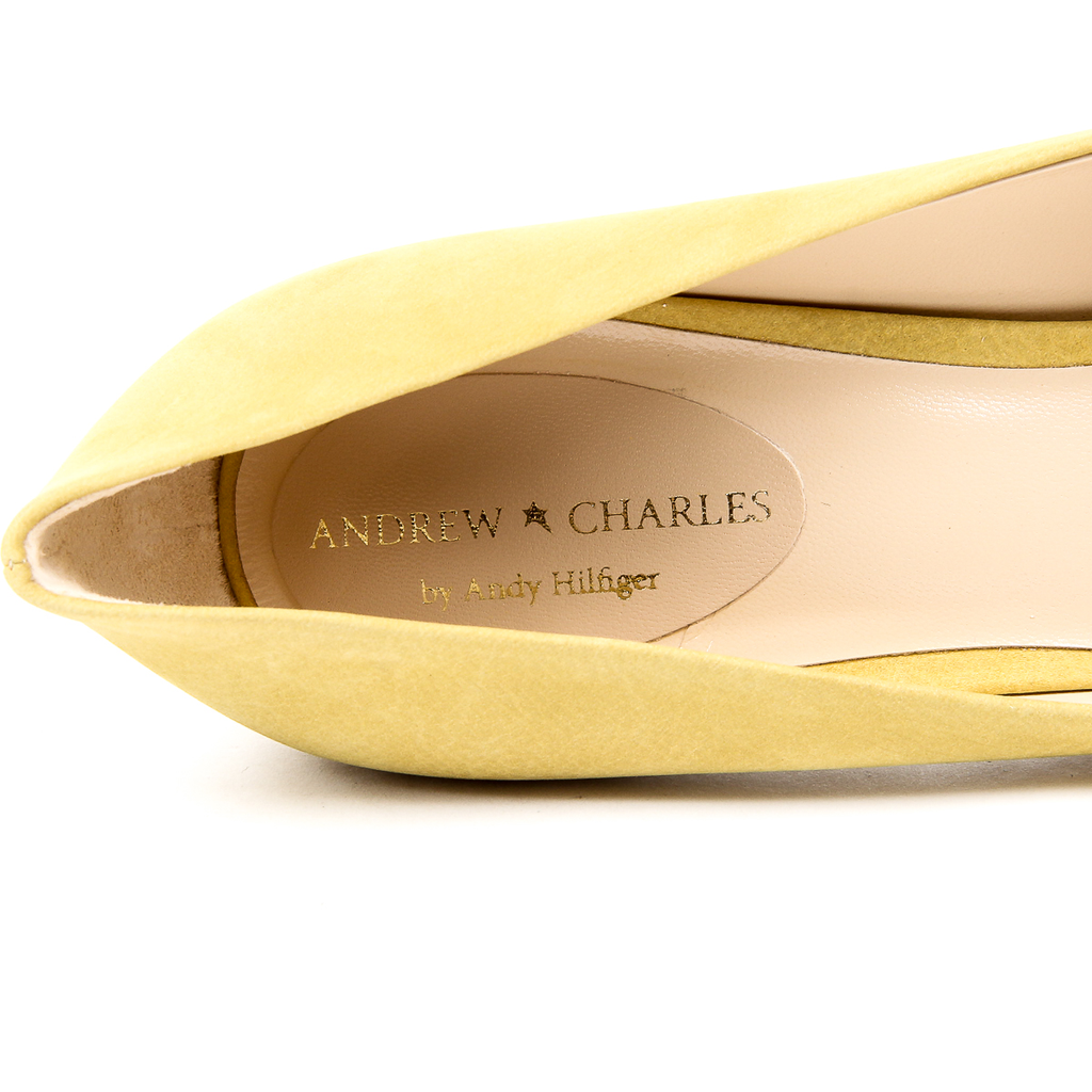 Andrew Charles Womens Pump Yellow INES