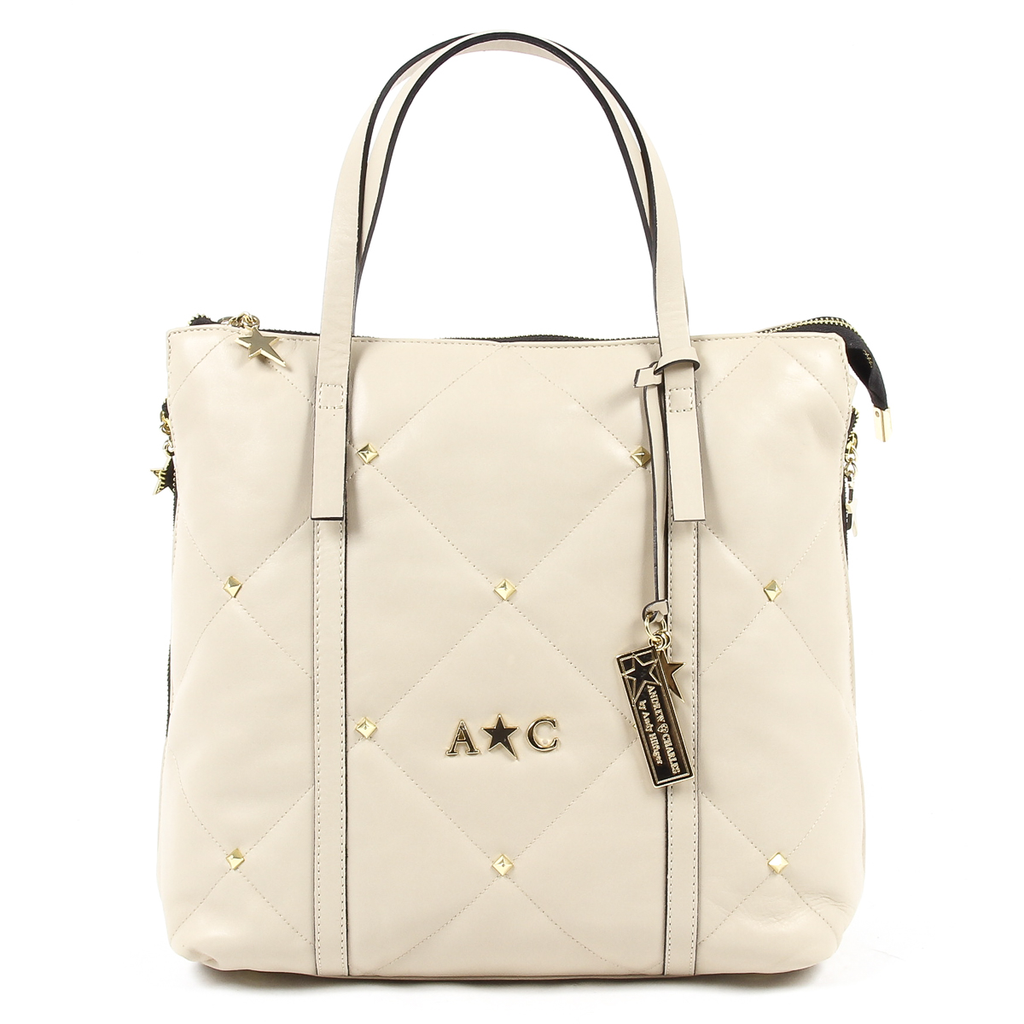 Bolso de mano para mujer Andrew Charles Beige YAZMIN