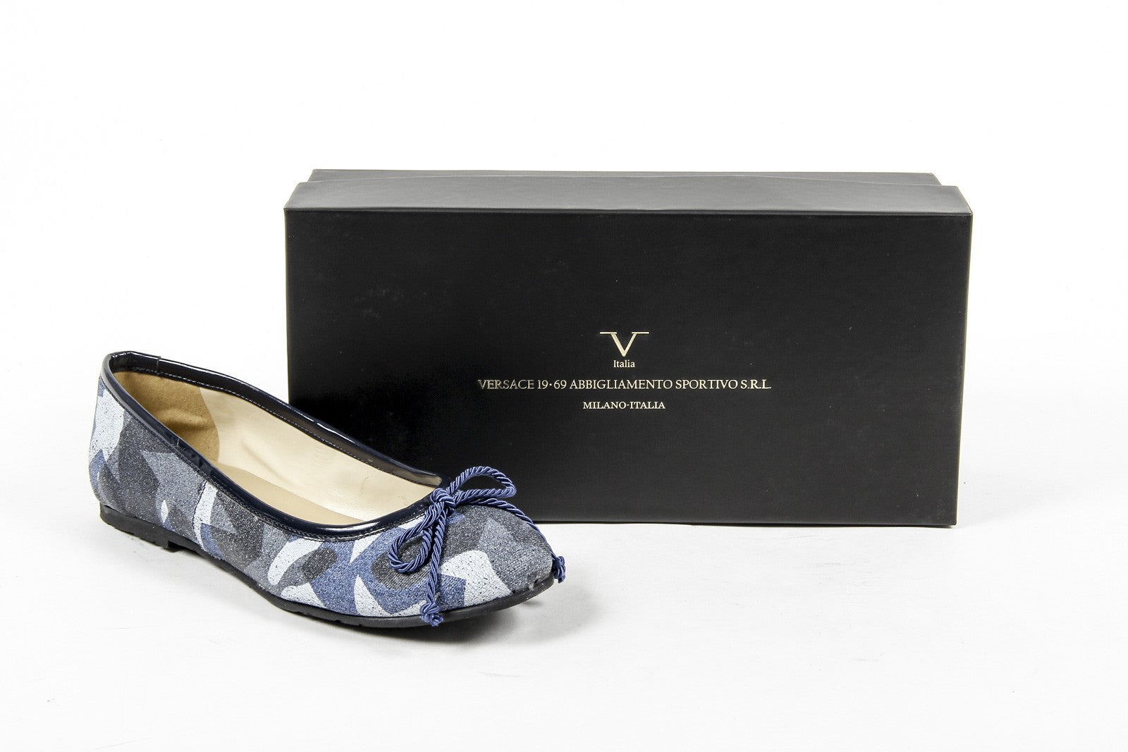 V 1969 Italia Bailarina para mujer E08 STRETCH BLU