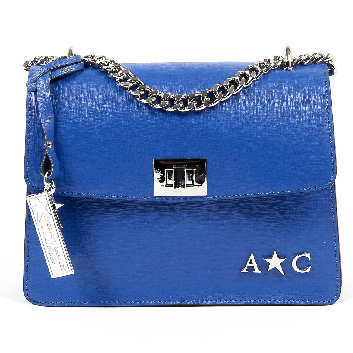 Andrew Charles Womens Handbag Blue MELODY