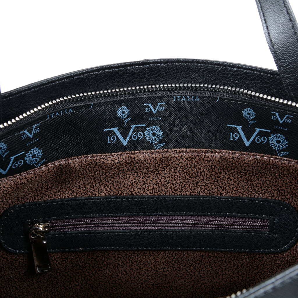 V 1969 Italia Womens Handbag Black LIMA