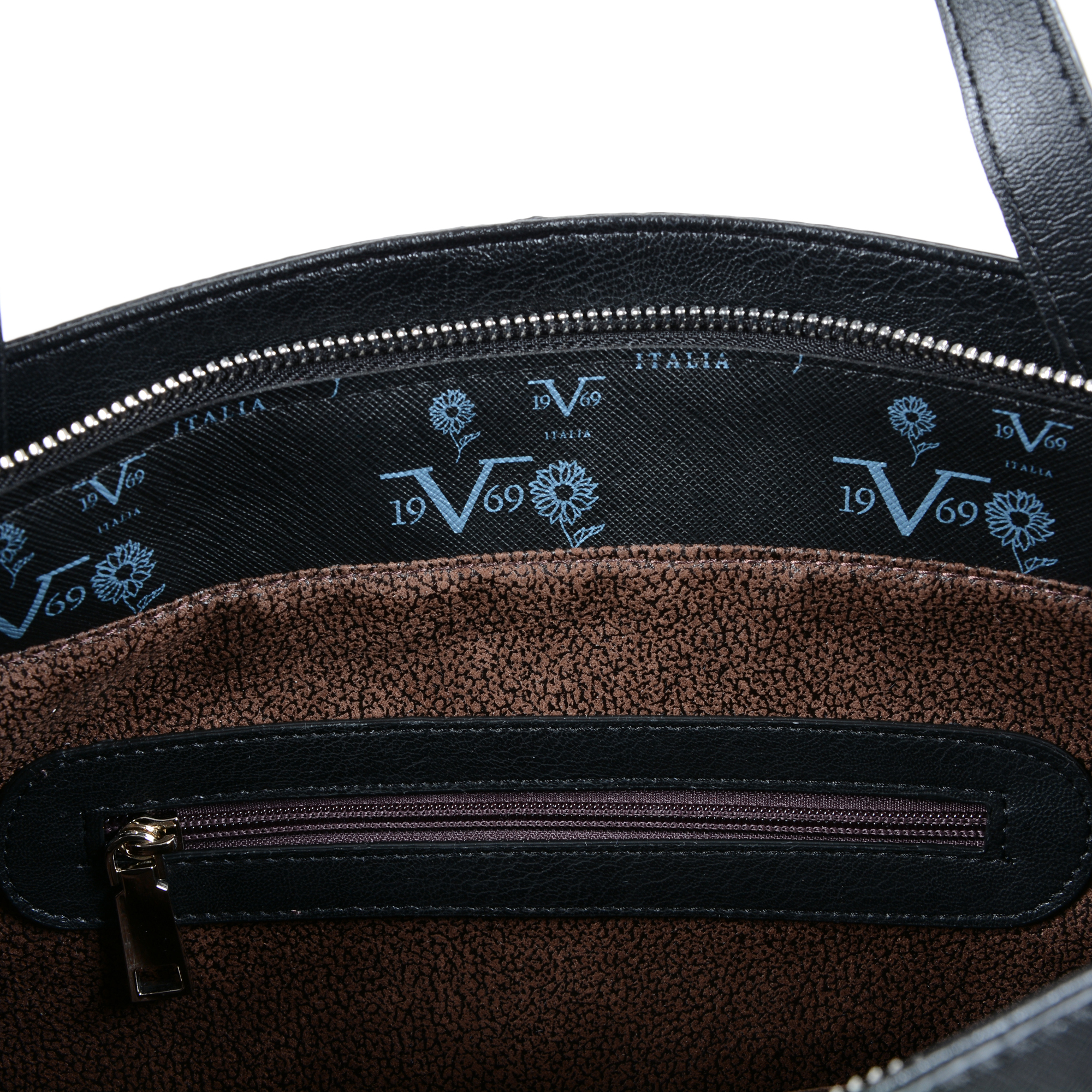 V 1969 Italia Womens Handbag Black LIMA