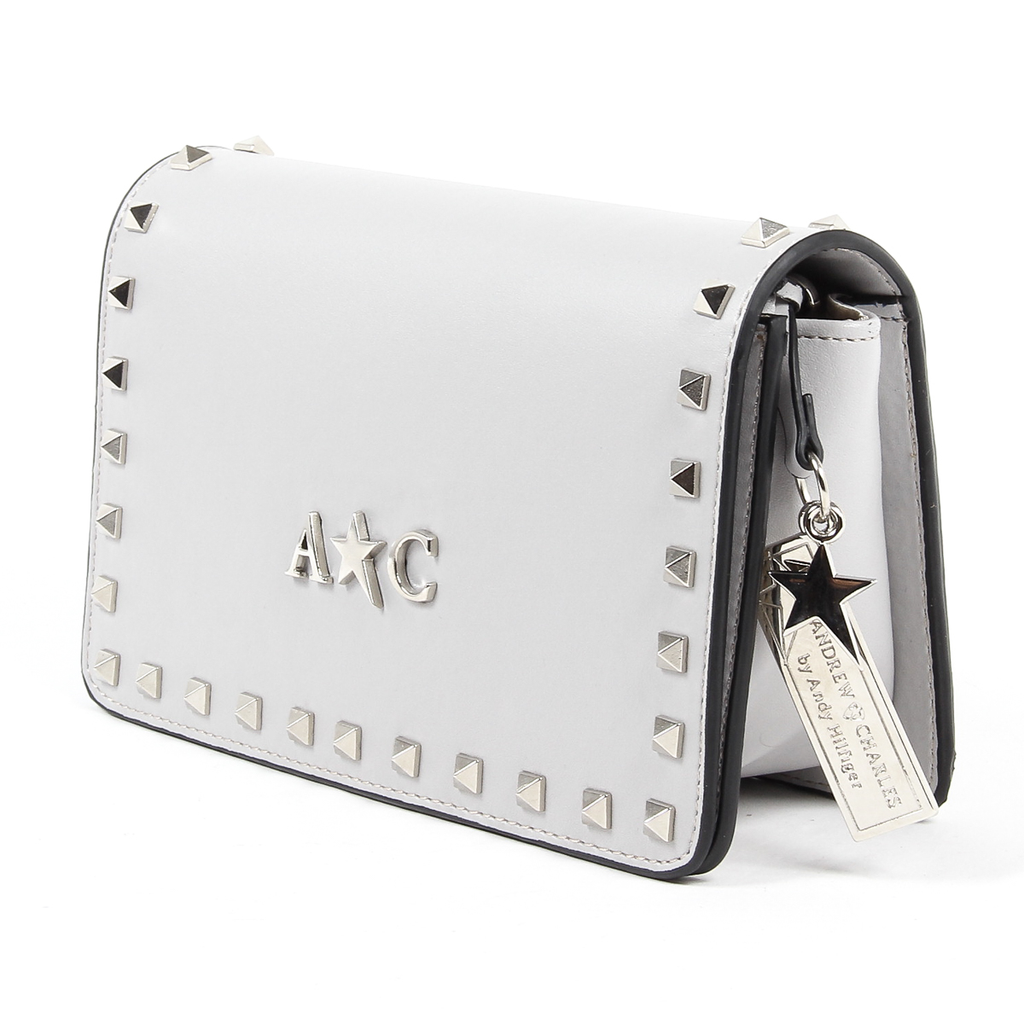 Bolso de mano para mujer Andrew Charles gris claro PAIGE