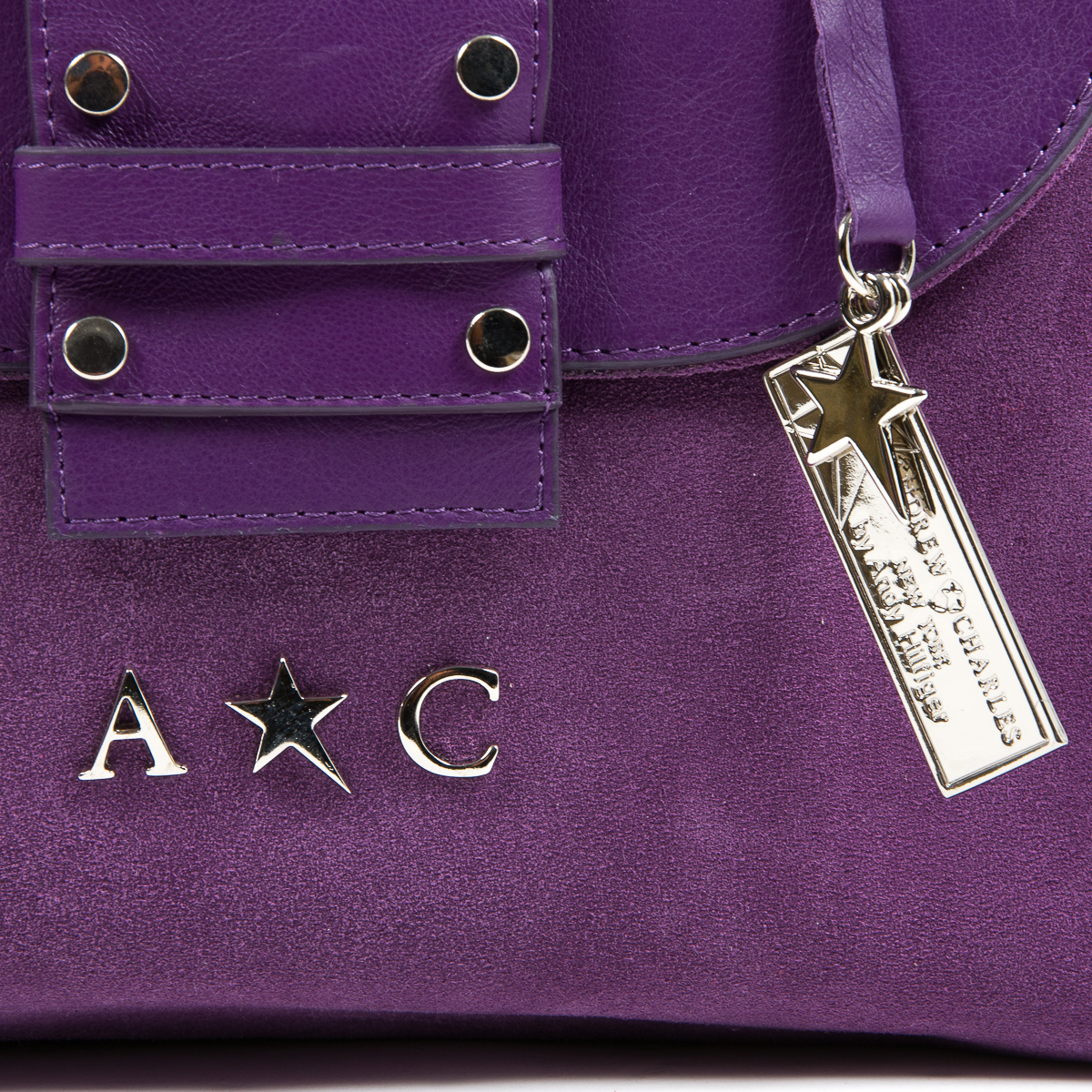 Bolso de mano para mujer Andrew Charles morado ROSS