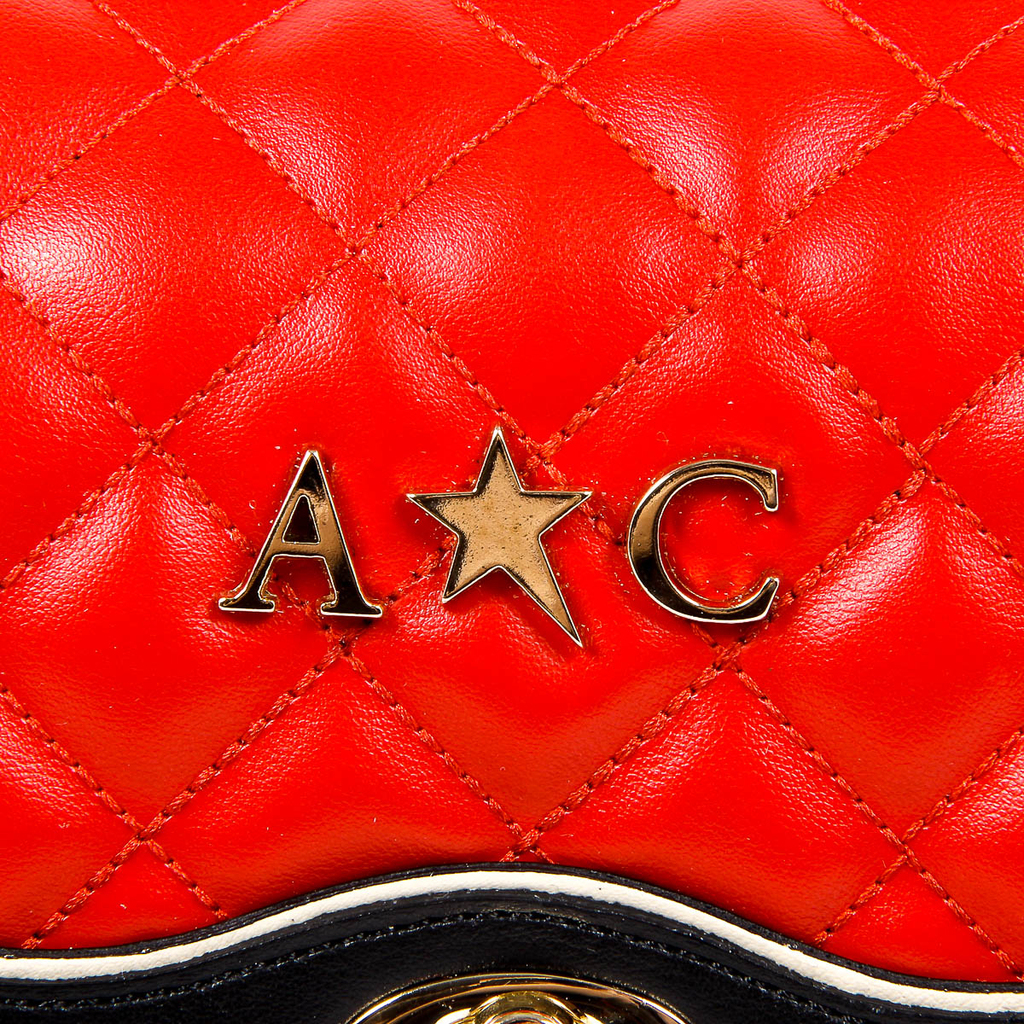 Bolso de mano para mujer Andrew Charles rojo DOMINIQUE