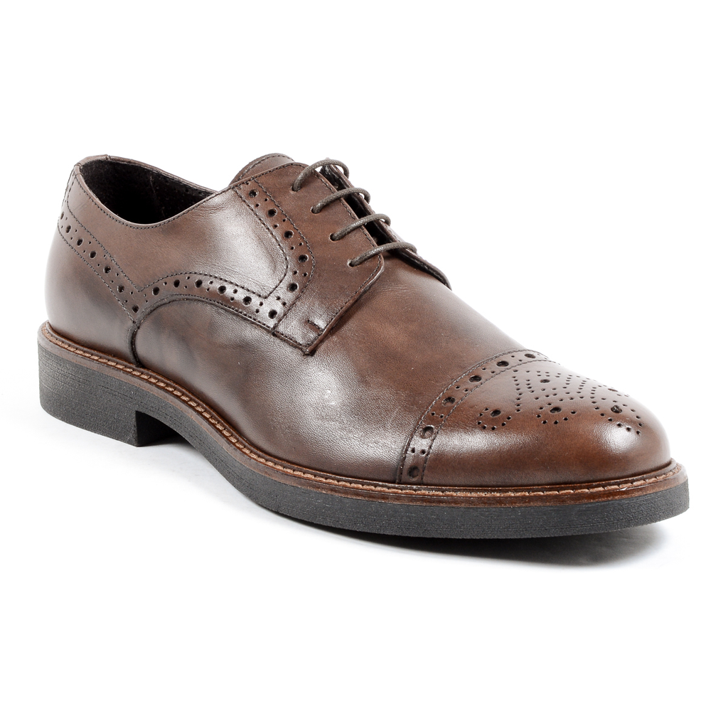 Andrew Charles Mens Brogue Shoe Brown LOU