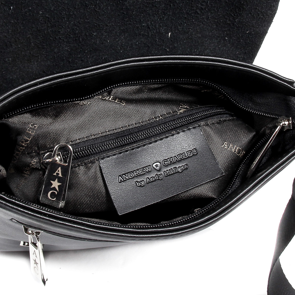 Bolso de mano para hombre Andrew Charles negro CARL
