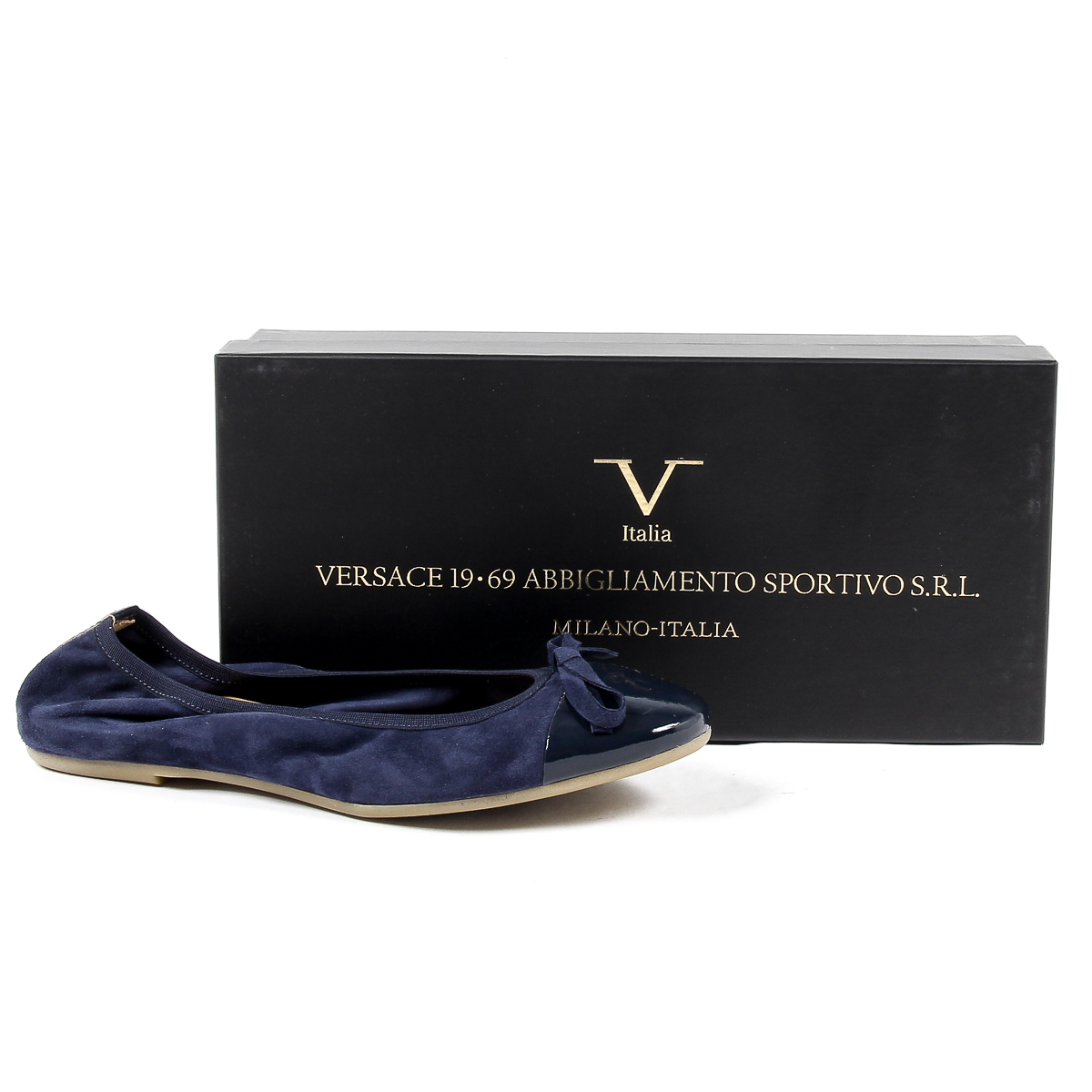 V 1969 Italia Womens Soft Ballerina Blue PAMELA