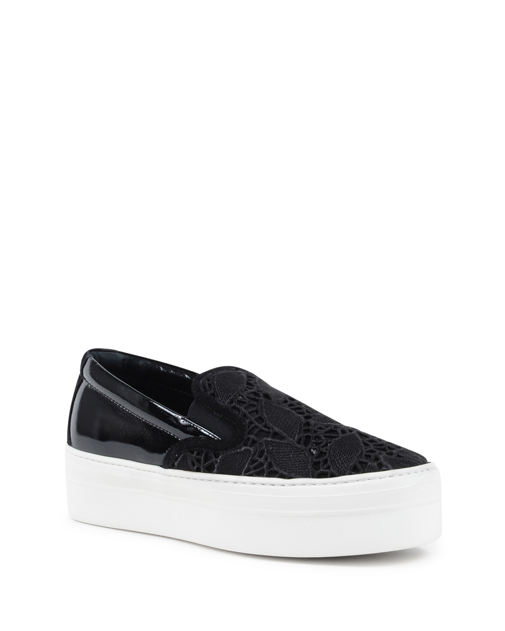 Zapatillas sin cordones Salvatore Ferragamo para mujer, color negro, con encaje PACAU