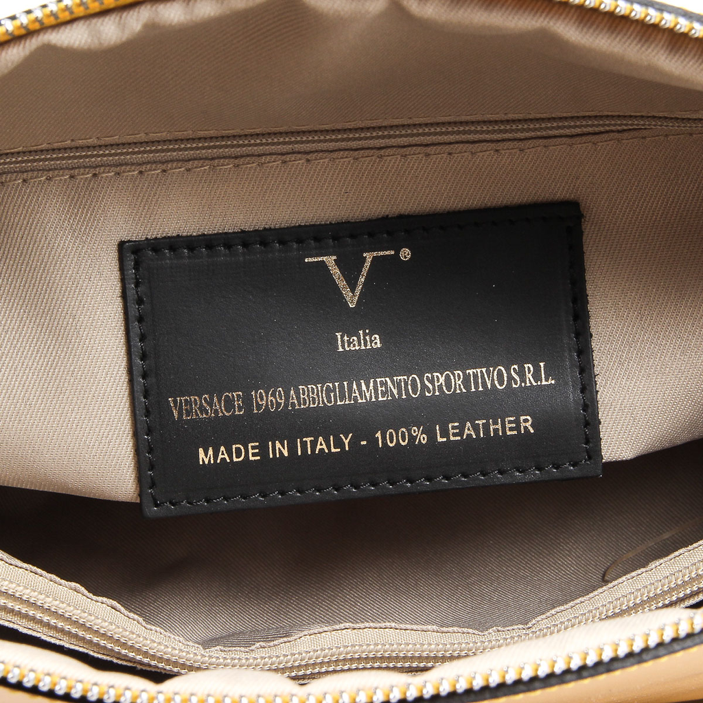 Bolso de mano para mujer V 1969 Italia V003-S RUGA SENAPE