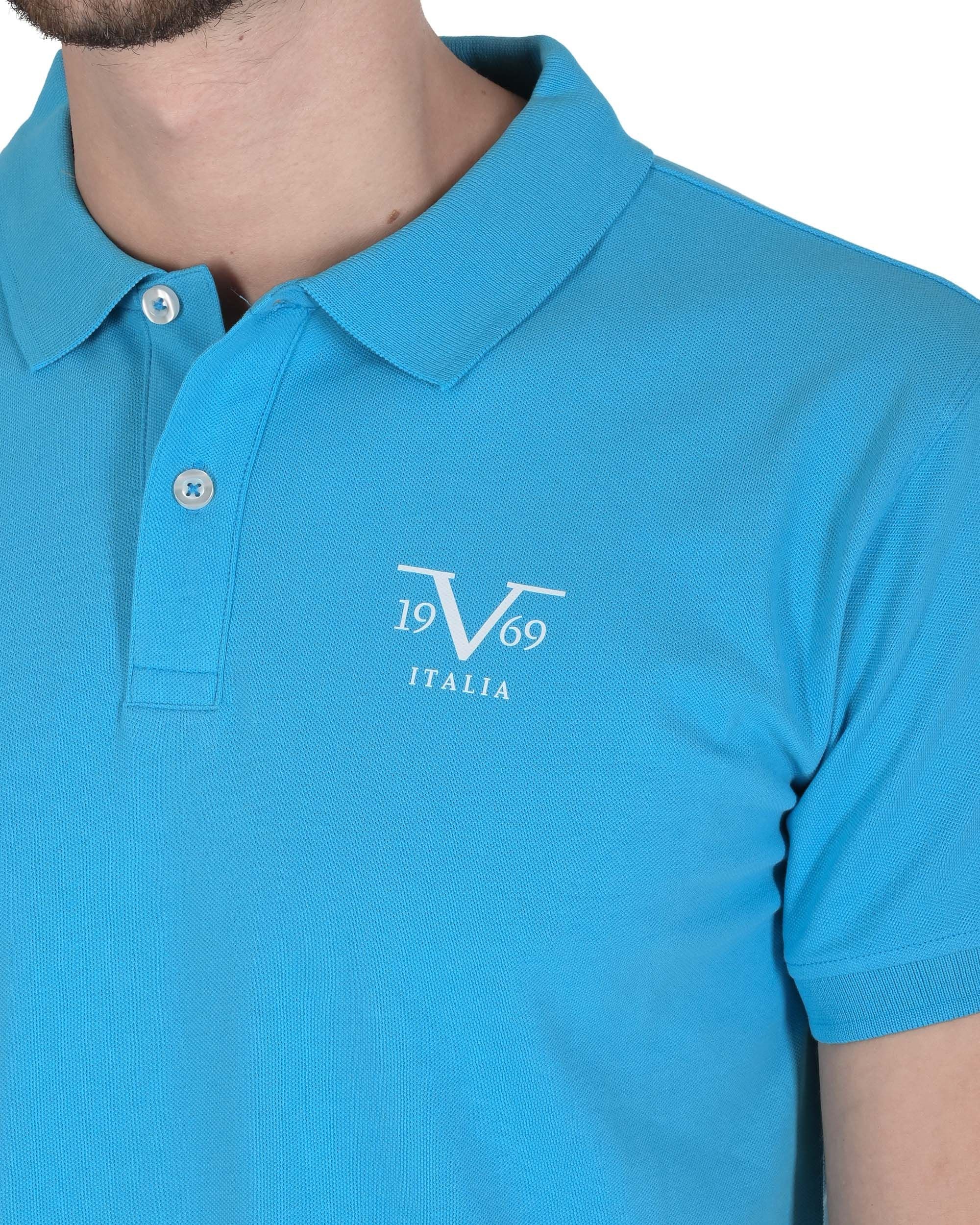 19V69 Italia Polo para hombre VSC1MPL01 AZUL