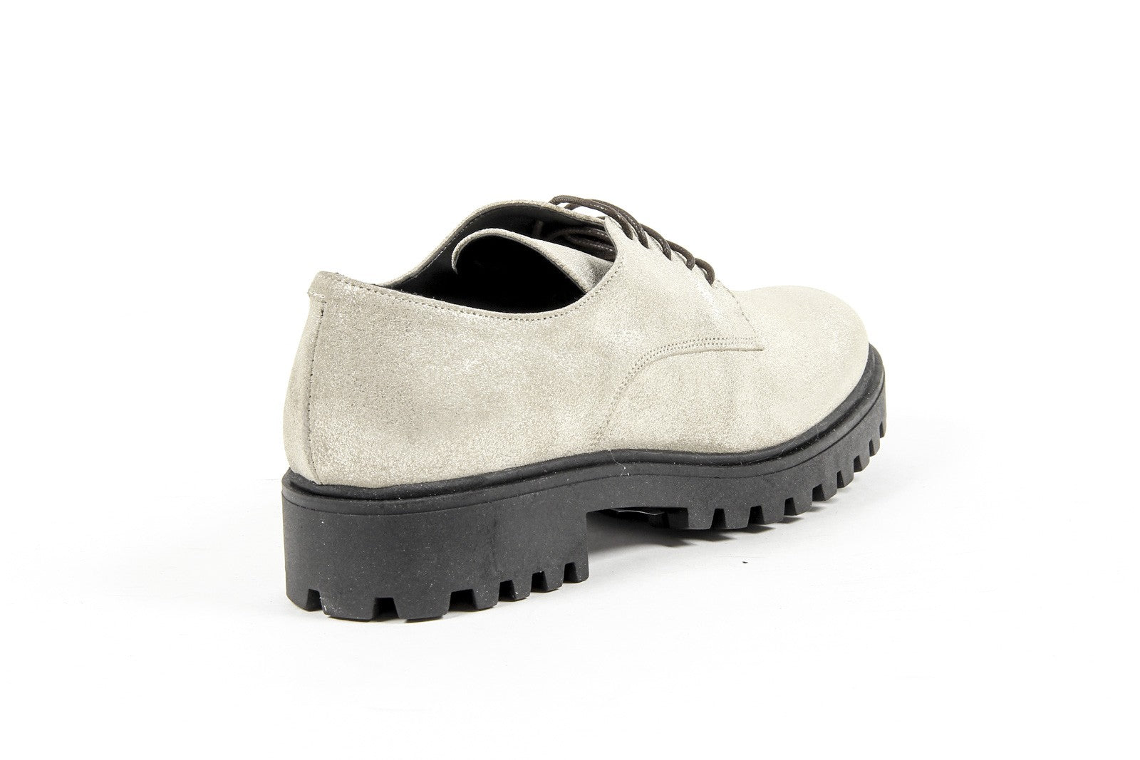 Zapato con cordones para mujer V 1969 Italia C01 LAMINATO ARGENTO