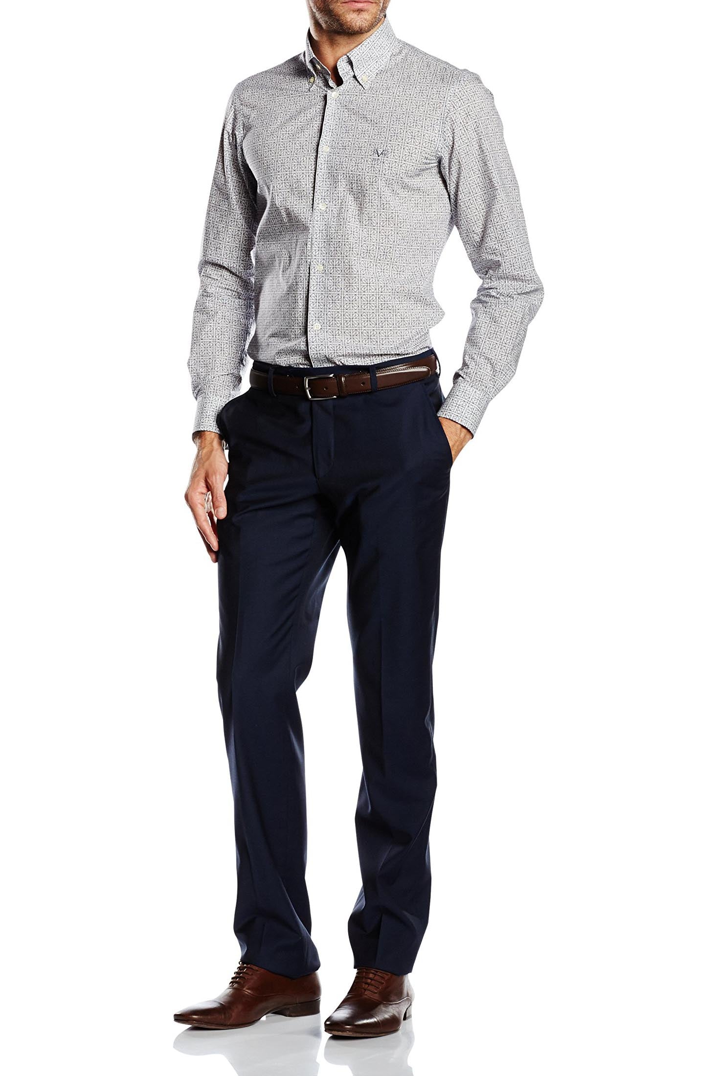 Camisa de cuello abotonado ajustada para hombre V 1969 Italia SBD09