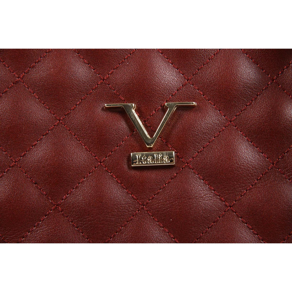 Bolso de mano para mujer V 1969 Italia VE03 ROJO CLARET