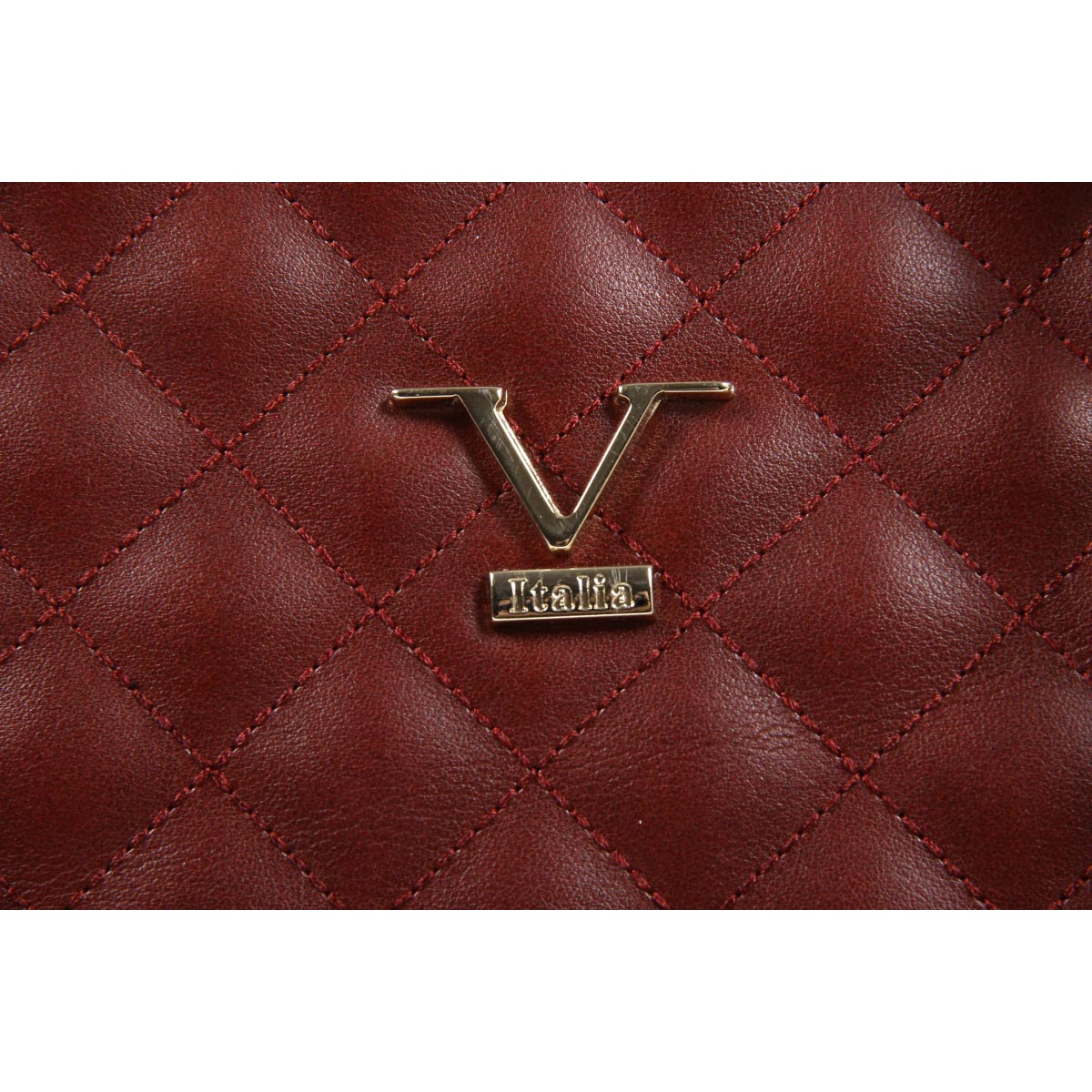 Bolso de mano para mujer V 1969 Italia VE03 ROJO CLARET