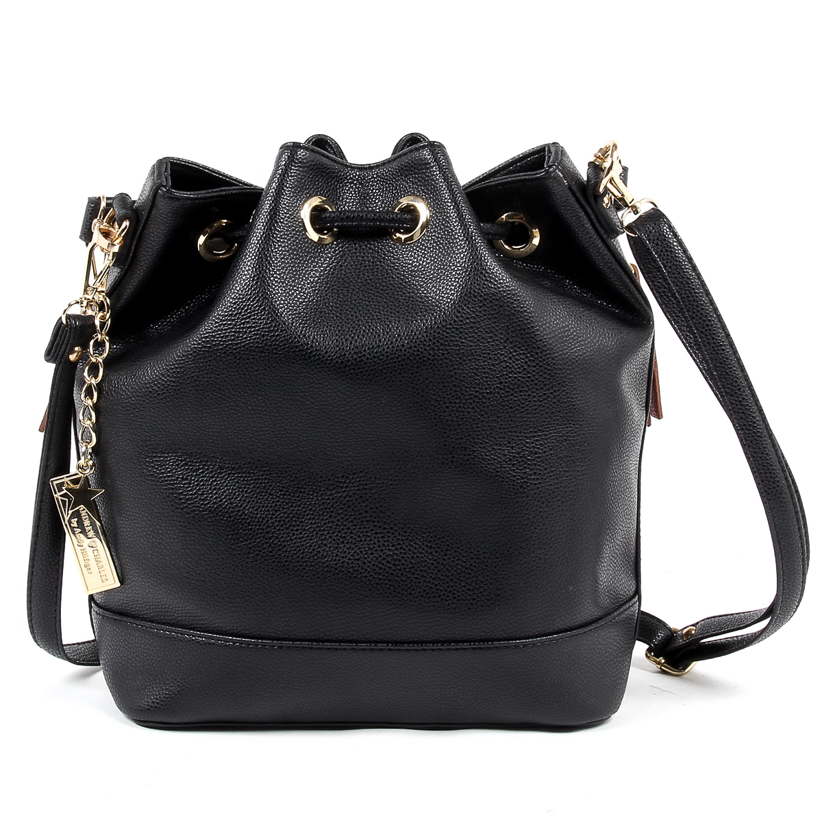 Bolso de mano para mujer Andrew Charles negro REBECCA