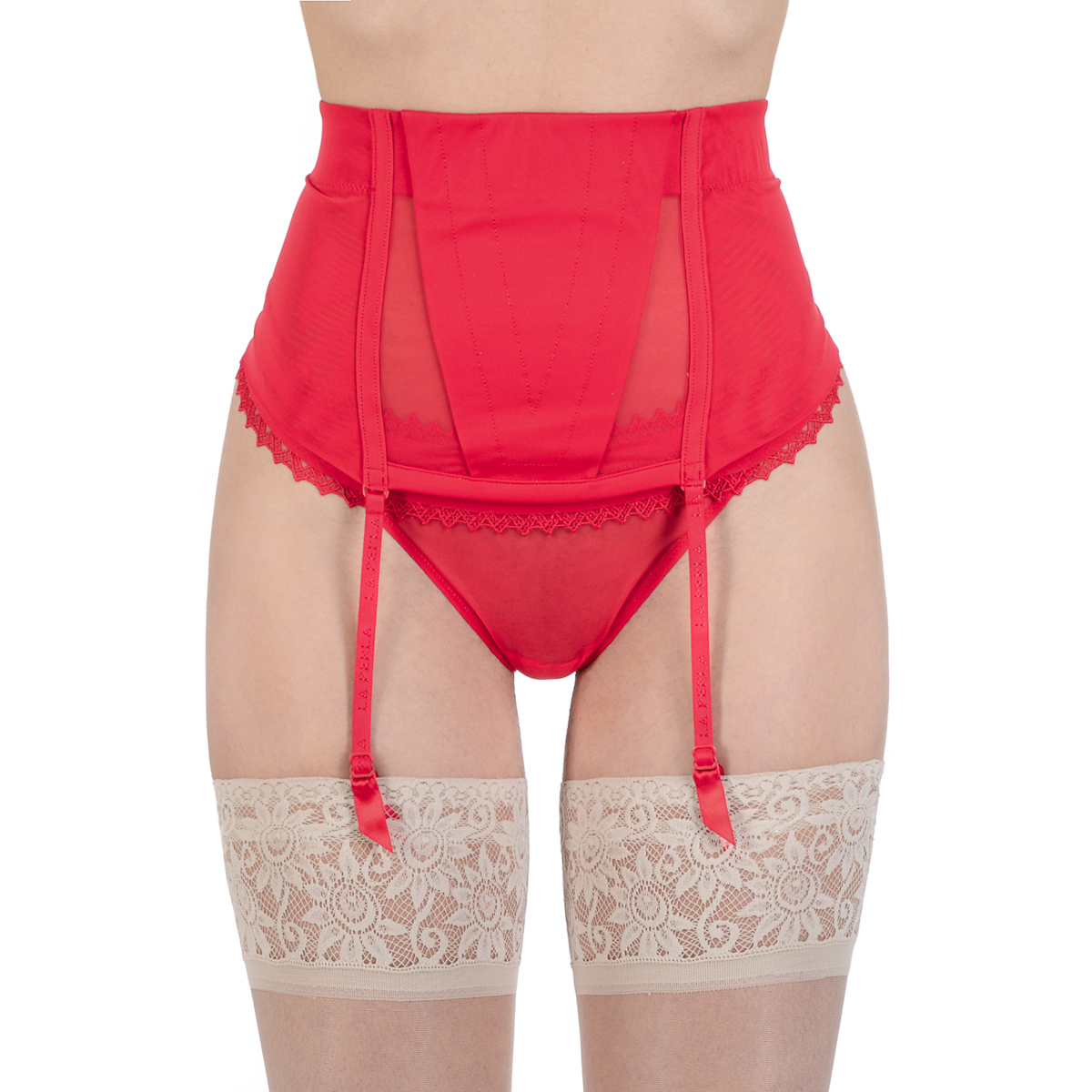 Liga La Perla para mujer Coral