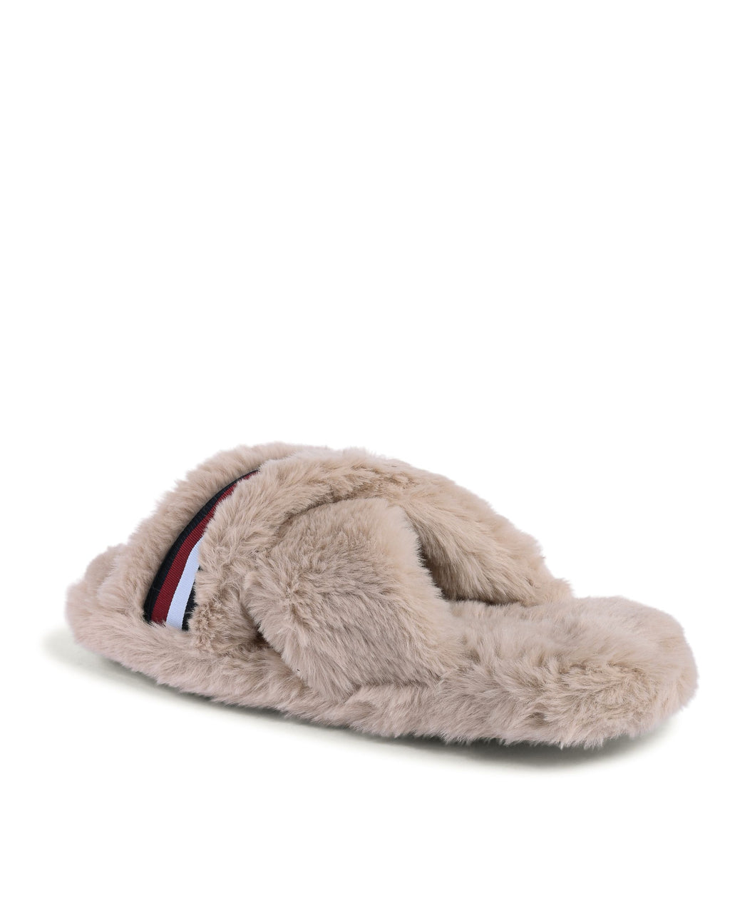 Pantuflas Tommy Hilfiger para mujer en beige FW0FW07551ABO