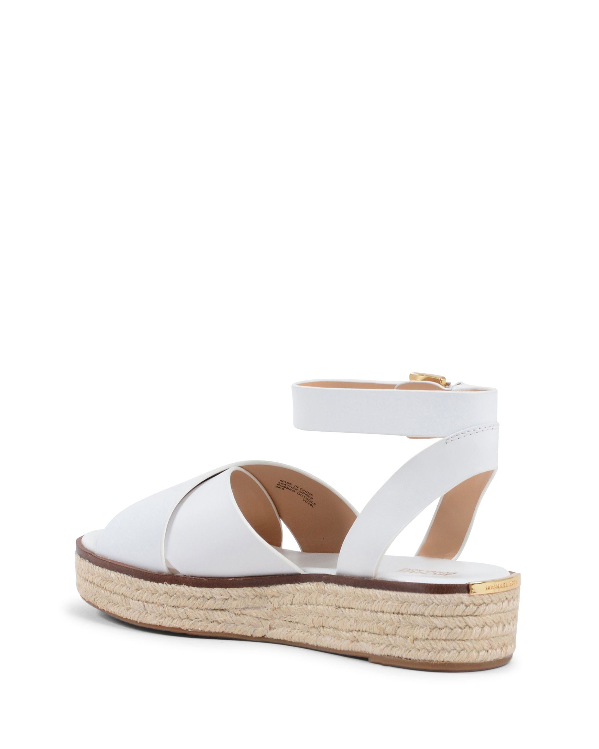 Sandalias de plataforma para mujer Michael Kors blancas ABBOTT