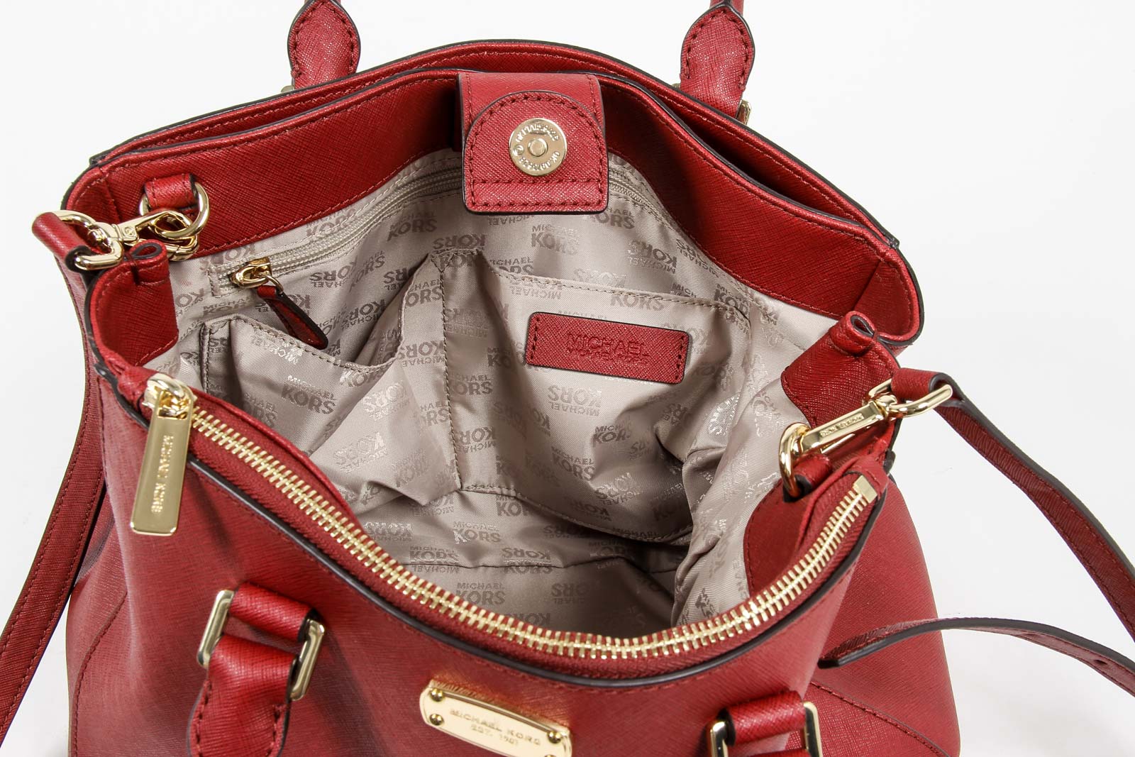 Bolso tote mediano de piel Kellen para mujer de Michael Kors