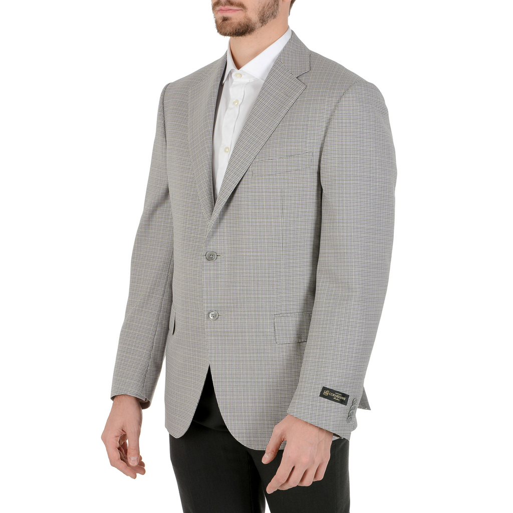 Corneliani Mens Jacket Long Sleeves Light Grey