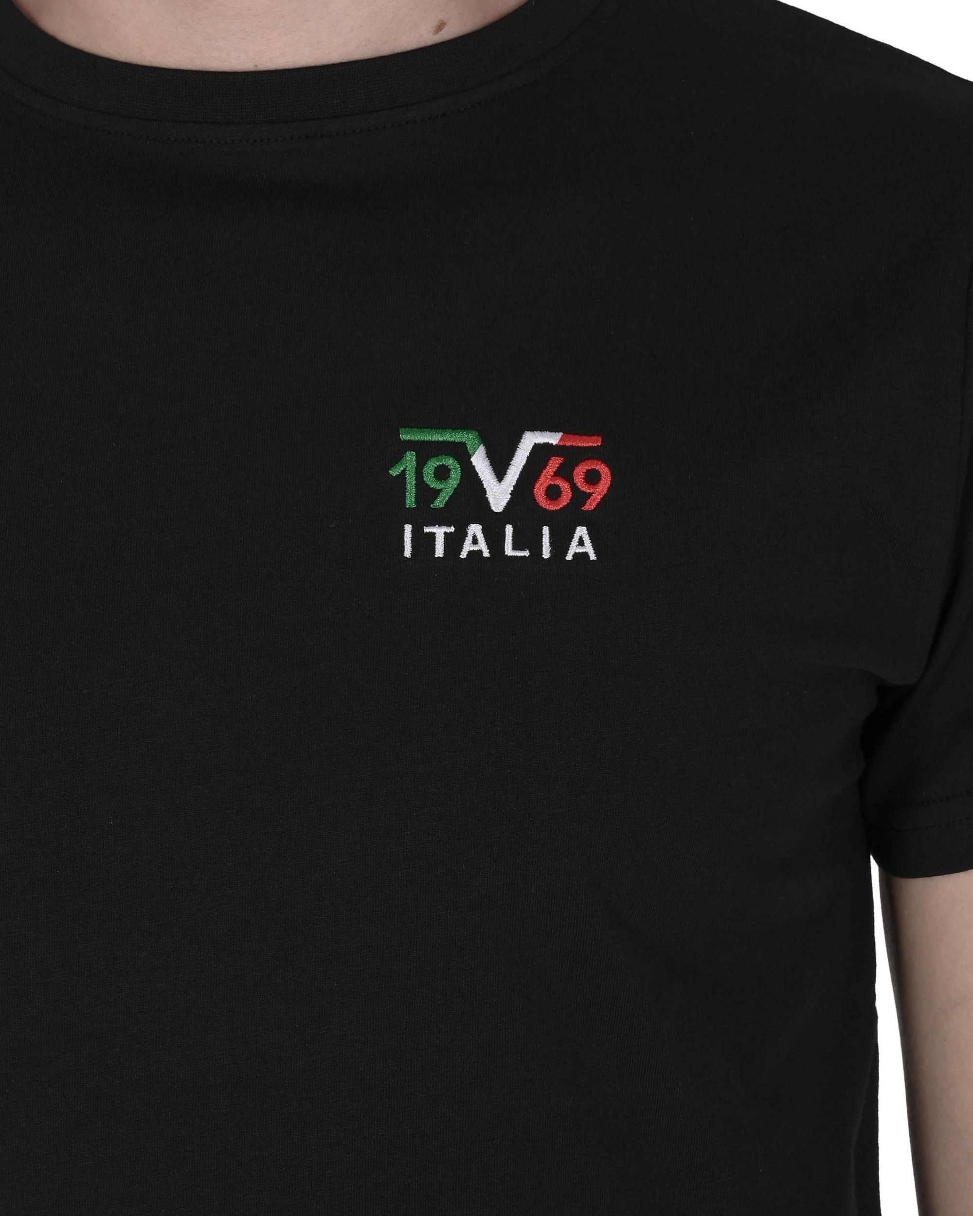19V69 Italia Mens T-Shirt VSC1MTS03 BLACK