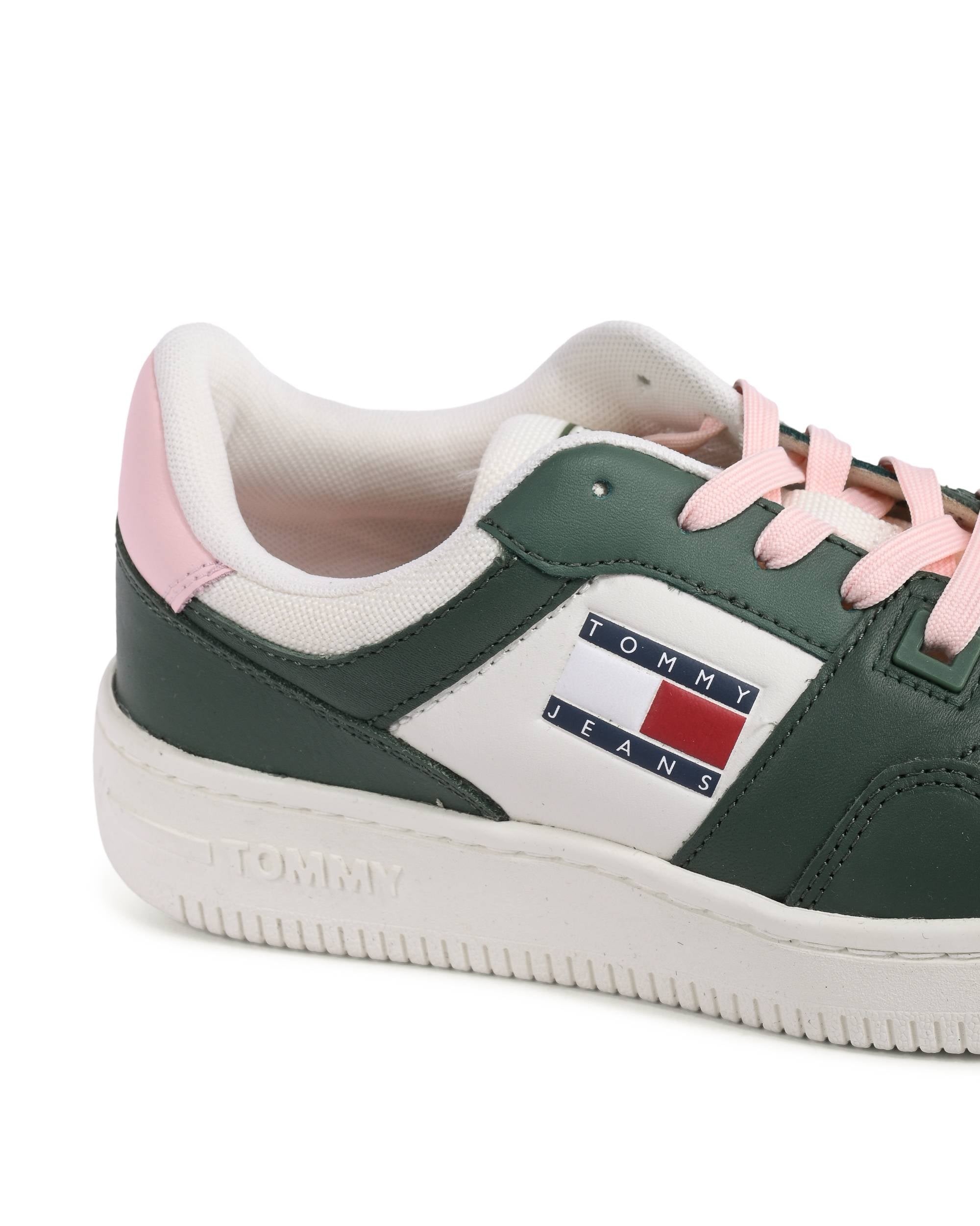 Zapatillas Tommy Hilfiger para mujer, color verde, EN0EN02204MBG