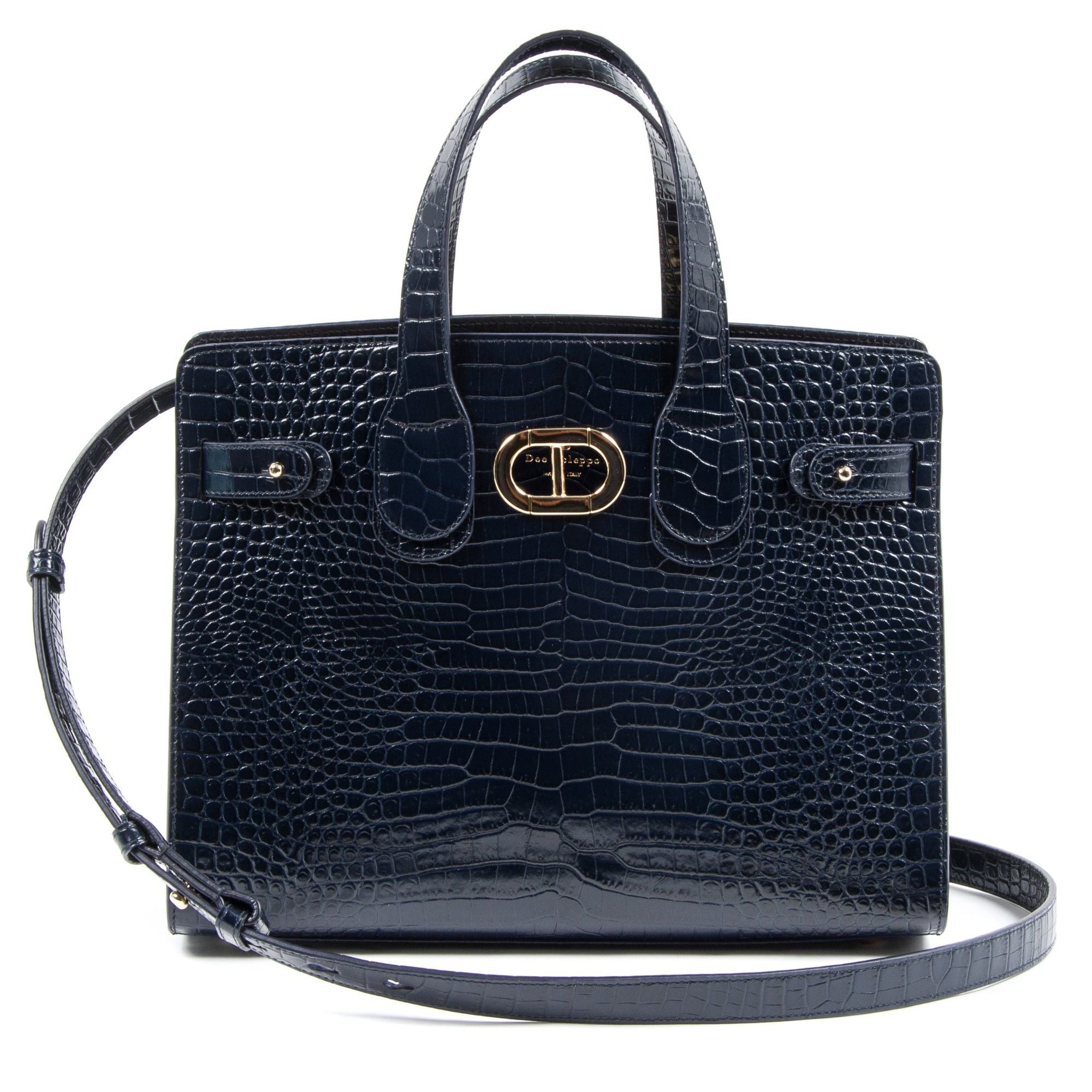 Bolso grande azul Verona Cocco
