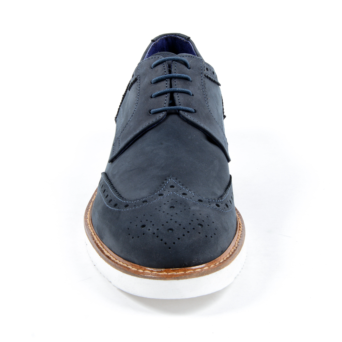 V 1969 Italia - Zapato Oxford Brogue para hombre, color azul, PEDRO