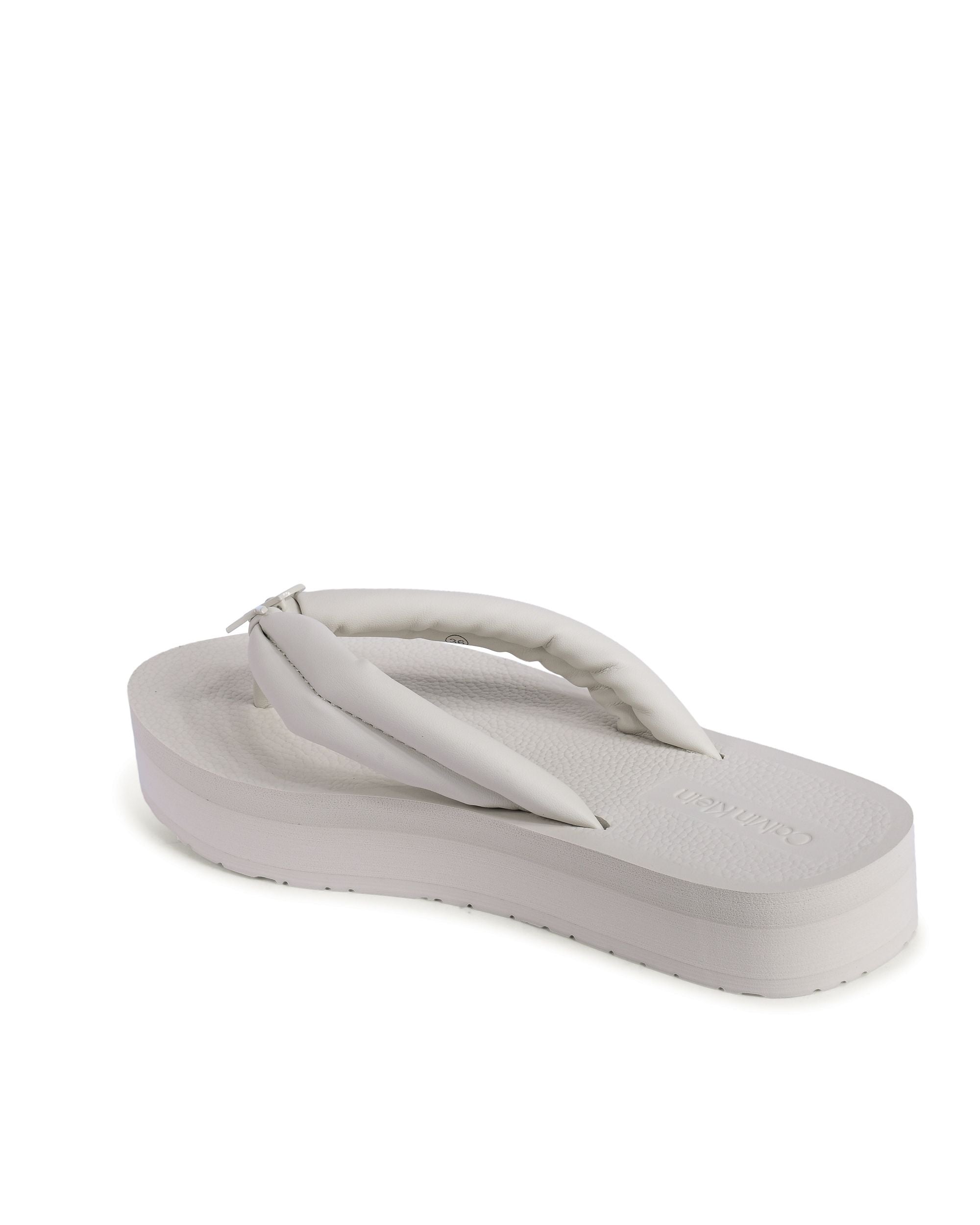 Chanclas Calvin Klein para mujer en beige HW0HW02063ACG