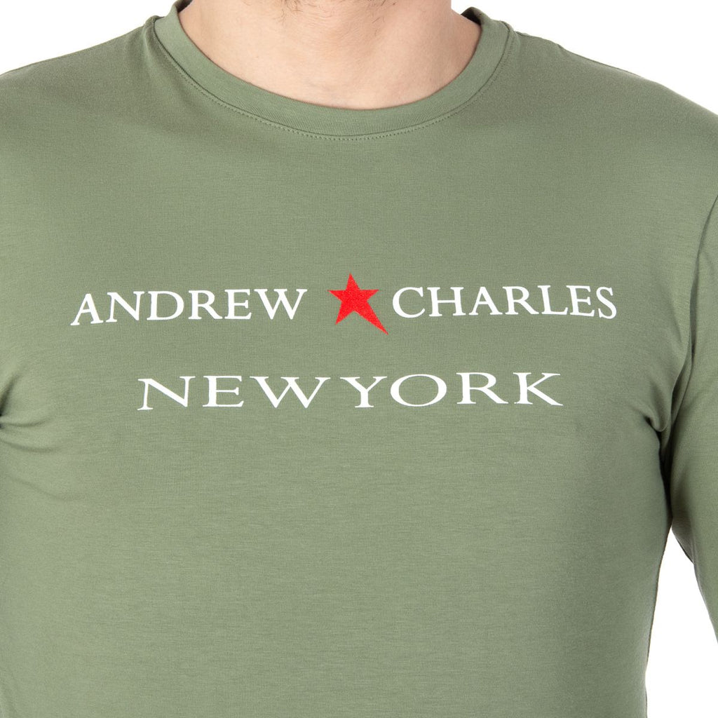 Camiseta de manga larga para hombre Andrew Charles By Andy Hilfiger TS160 031002 SELMA GREEN 003