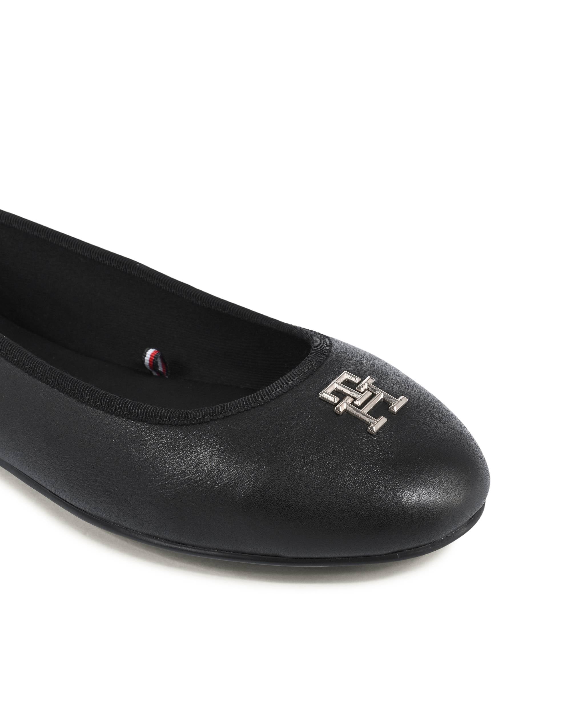 Bailarinas Tommy Hilfiger para mujer, color negro, FW0FW07712BDS