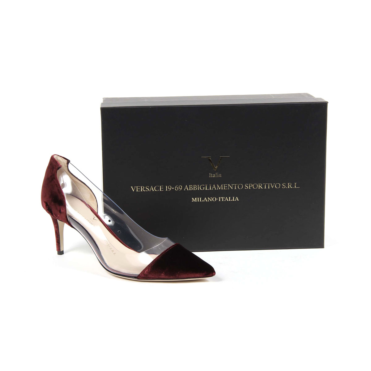 V 1969 Italia Zapatos de salón para mujer 3105124 VELLUTO 391 BURDEOS