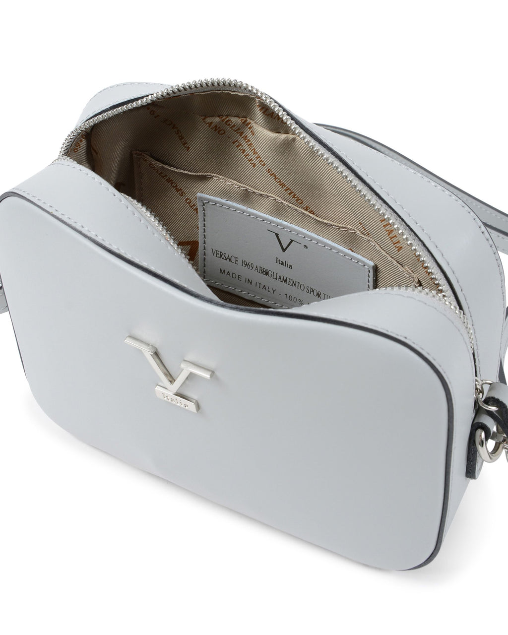 V Italia Womens Camera Bag Grey V0322 RUGA GRIGIO