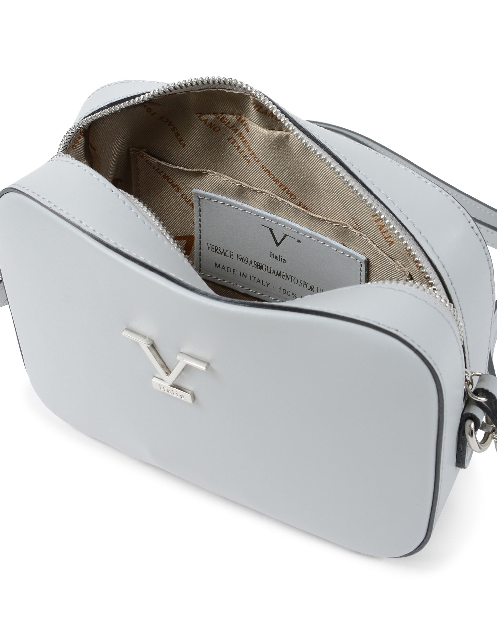 V Italia Womens Camera Bag Grey V0322 RUGA GRIGIO