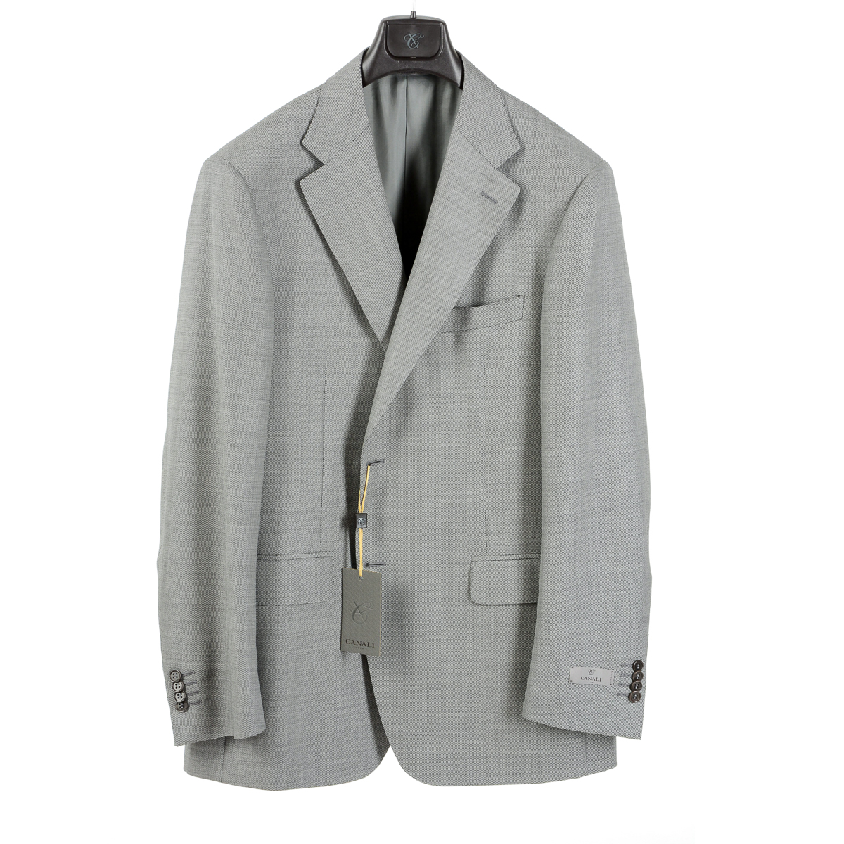 Canali Mens Suit Long Sleeves Grey