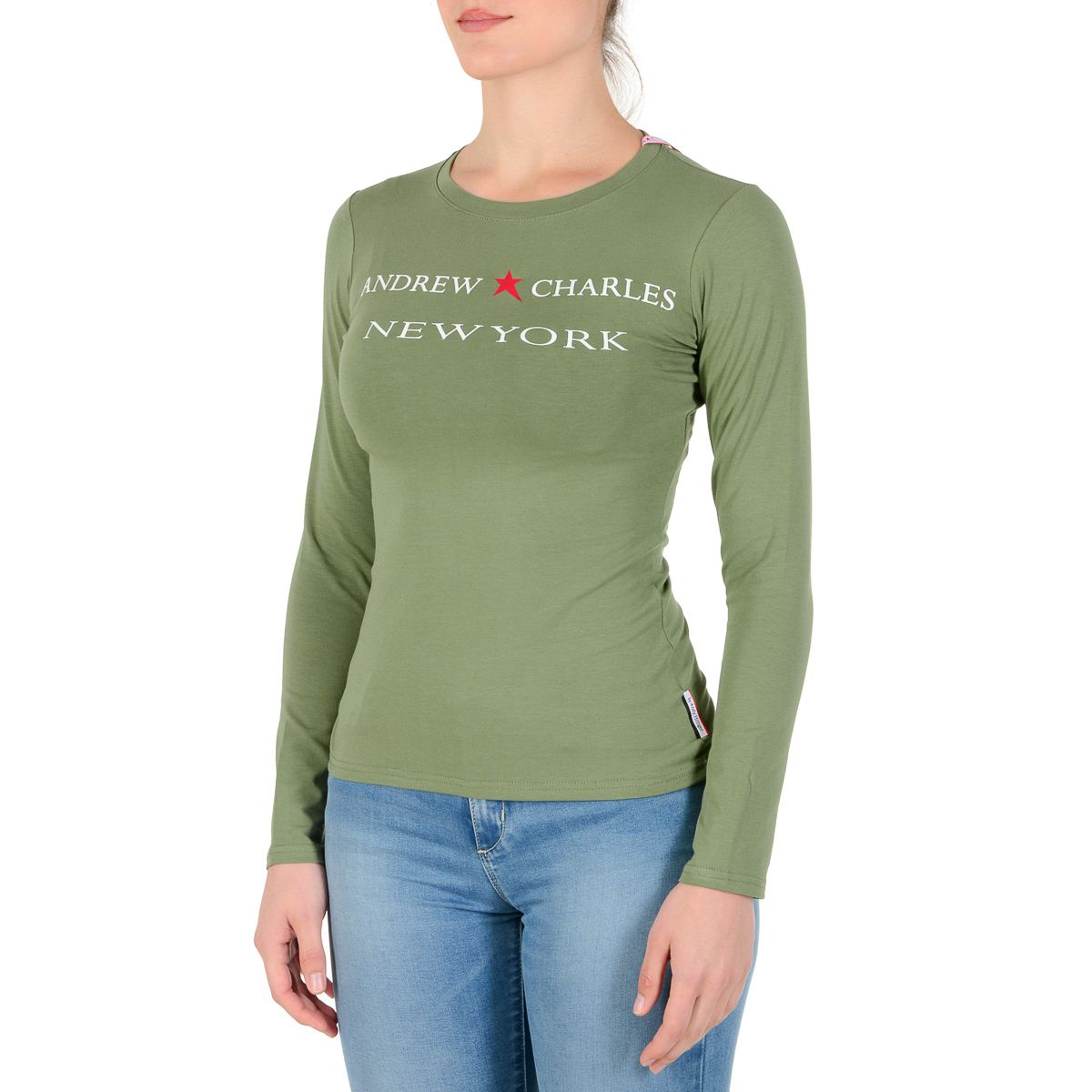 Camiseta de manga larga para mujer Andrew Charles By Andy Hilfiger TS602 031002 FENIX GREEN 003