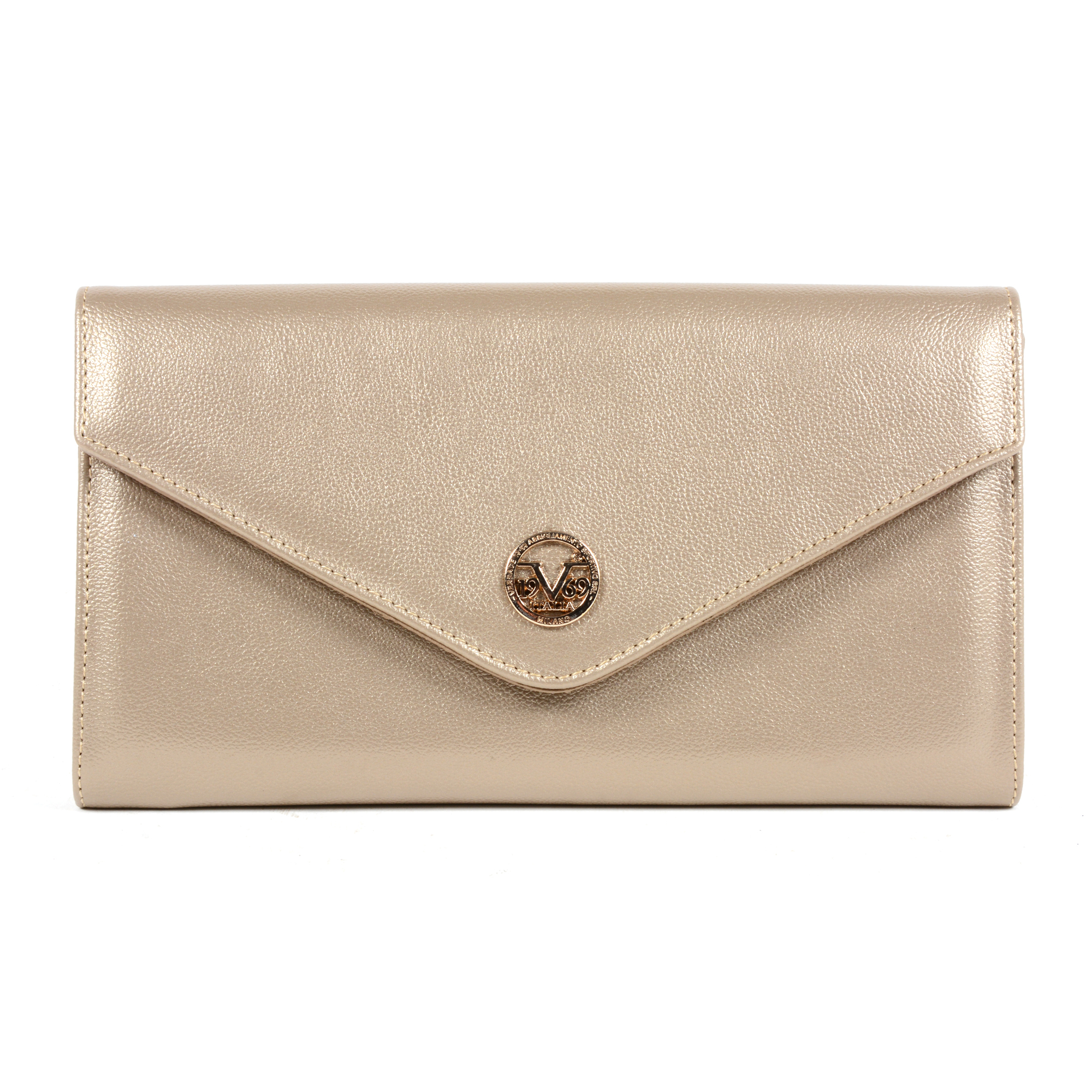 V 1969 Italia Womens Handbag Gold KYOTO