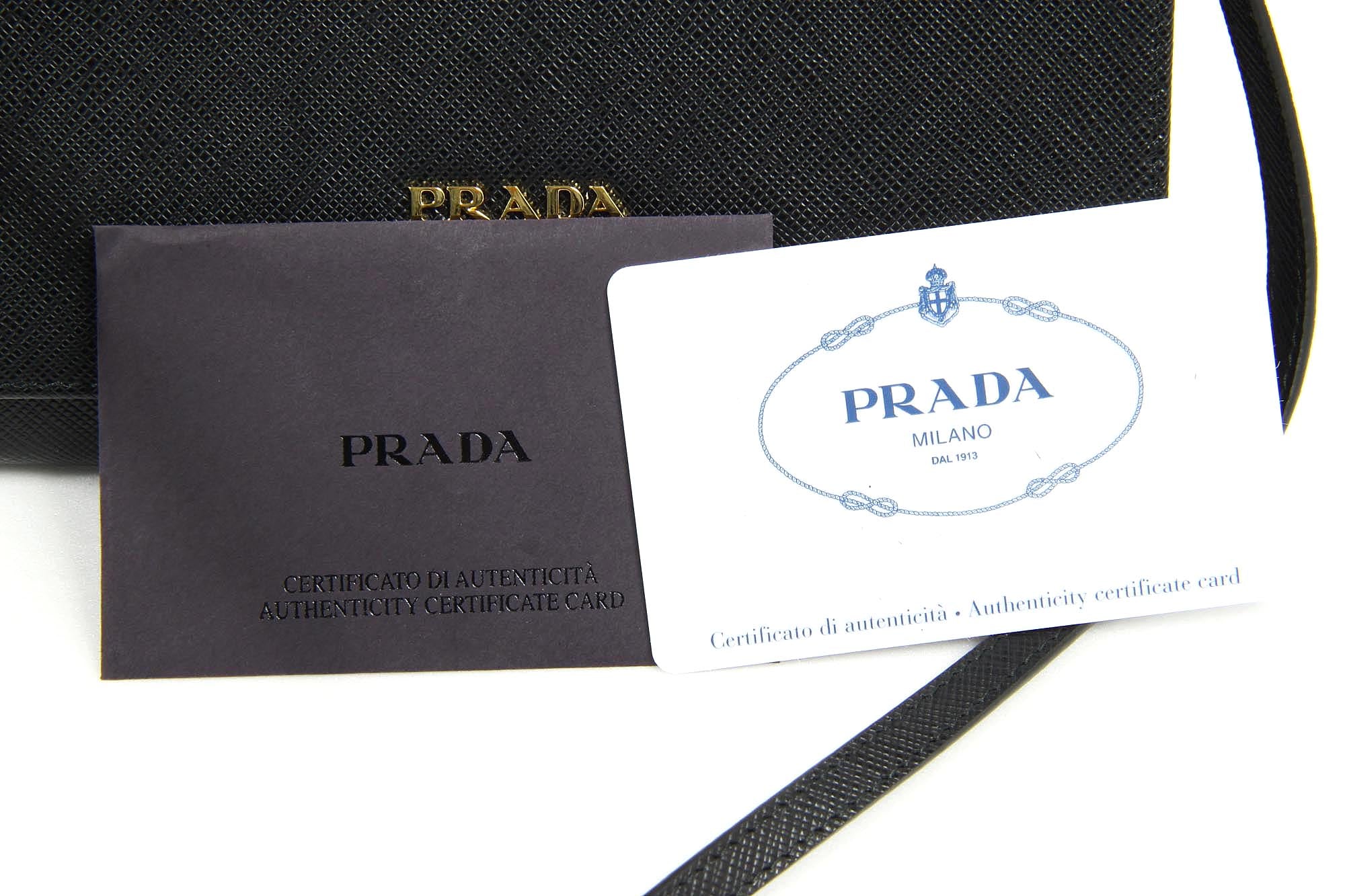 Bolso de mano Prada 1MT437 Nero Saffiano Metal