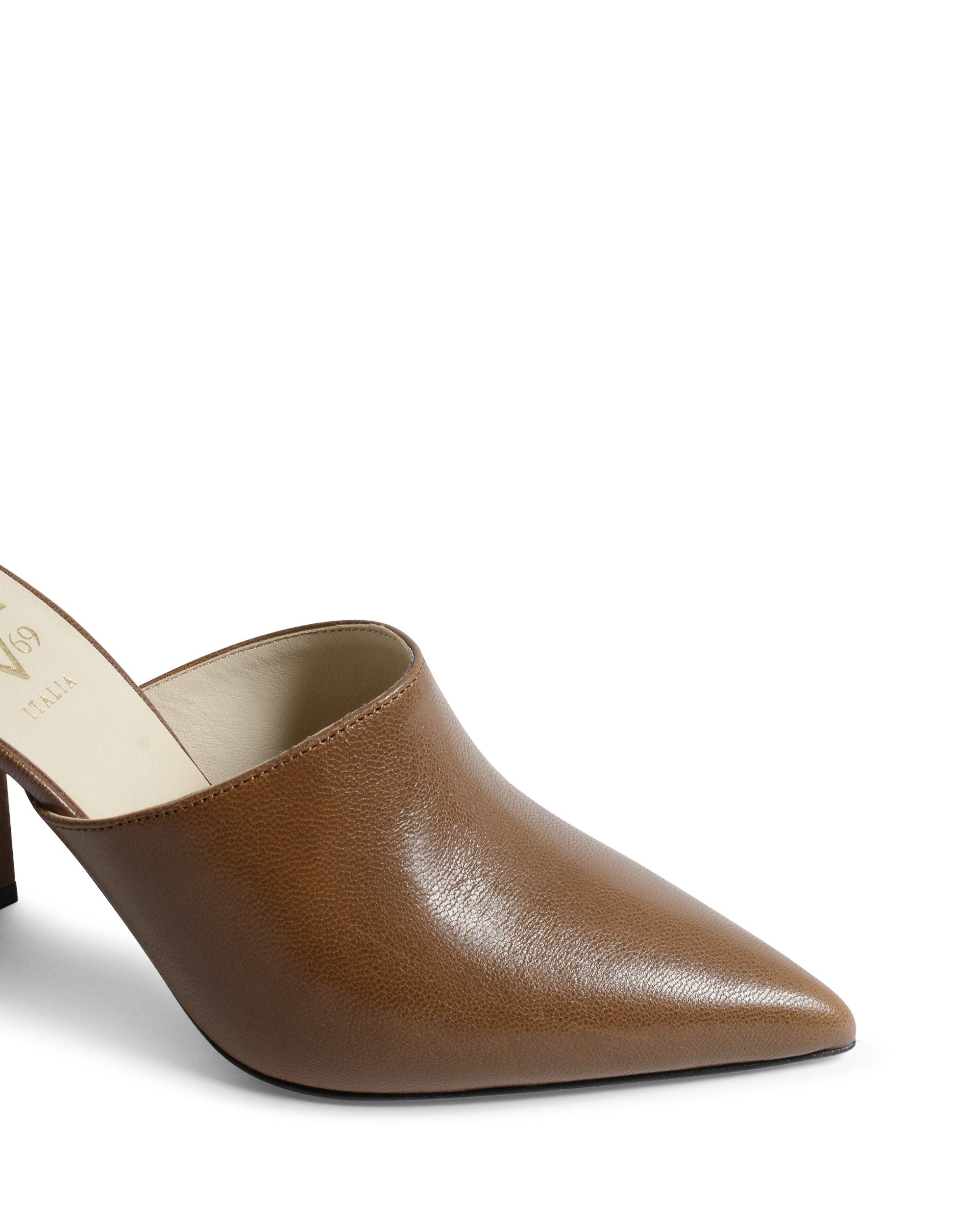 19V69 Italia Sandalia Mule para Mujer Marrón LEYA90 BOTERO TABACO