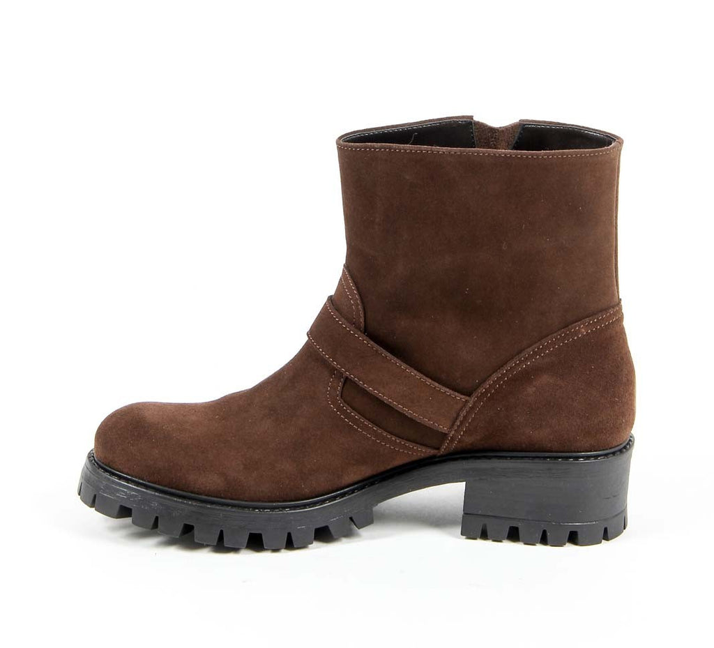Bota corta para mujer V 1969 Italia B1441 VELOUR MARRONE