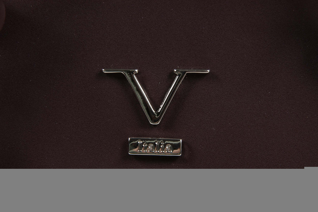 Bolso de mano para mujer V 1969 Italia V016-S RUGA STAMPATO BORDEAUX