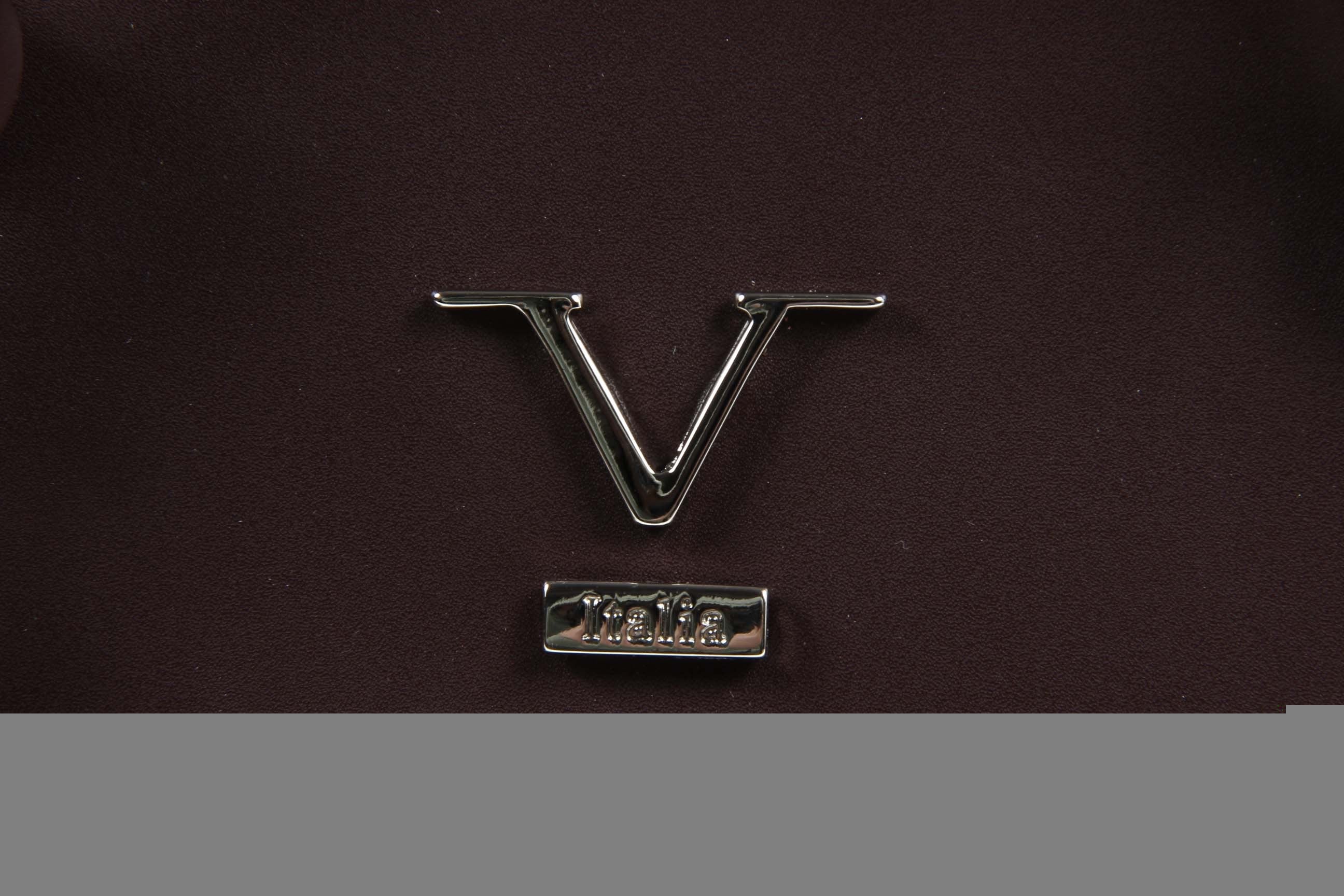 Bolso de mano para mujer V 1969 Italia V016-S RUGA STAMPATO BORDEAUX
