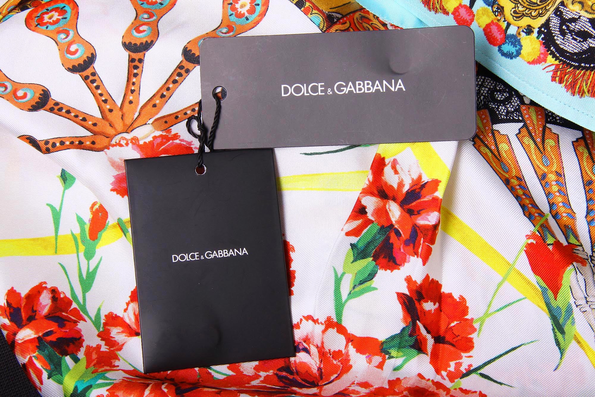 Dolce & Gabbana Carretto Siciliano camisa de mujer manga larga F5F01T FP122 X0800