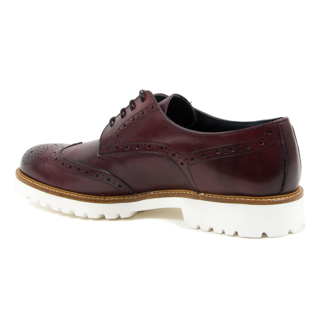 Andrew Charles - Zapatos brogue para hombre, color burdeos, EDWIN