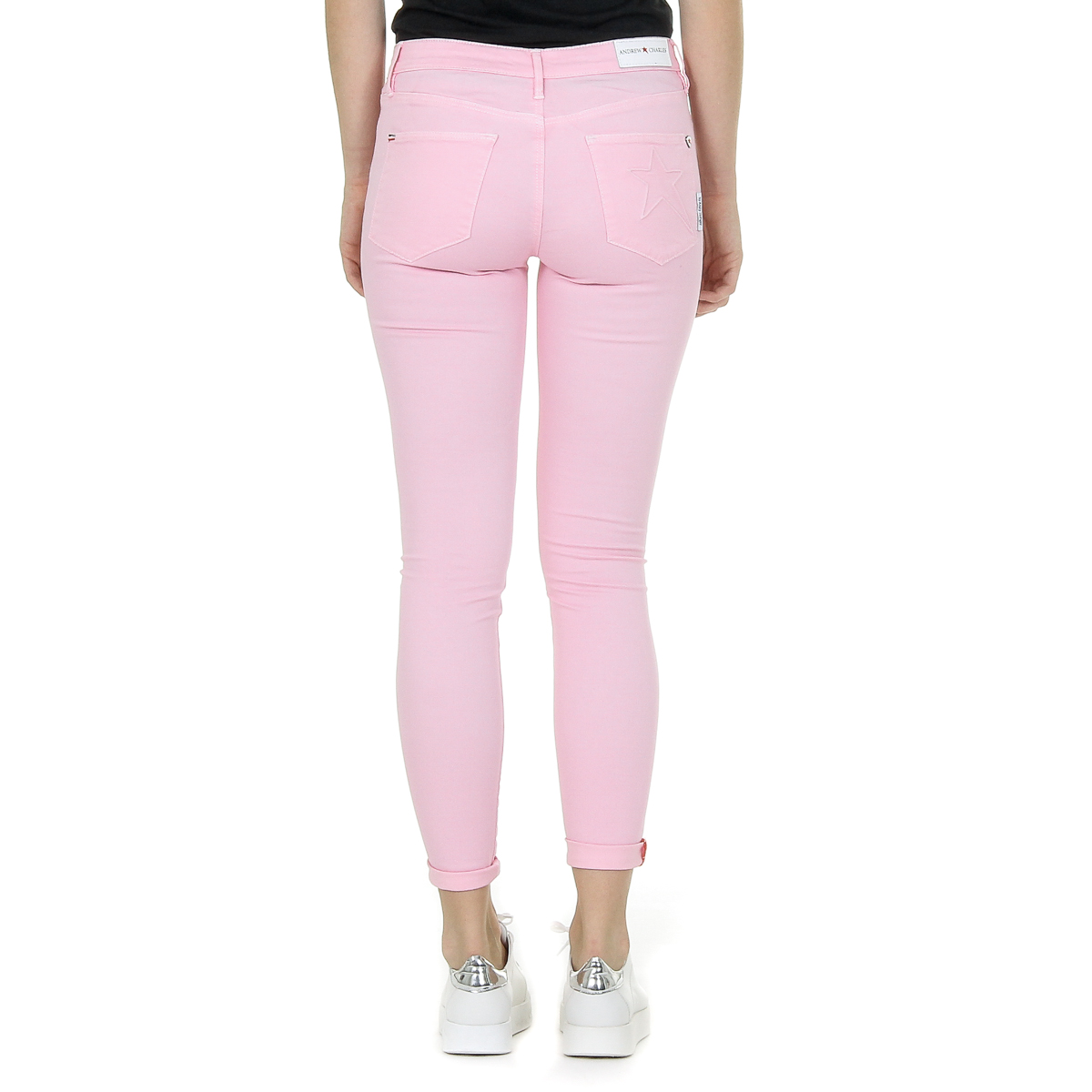 Pantalones de mujer Andrew Charles Rosa CLAIRE
