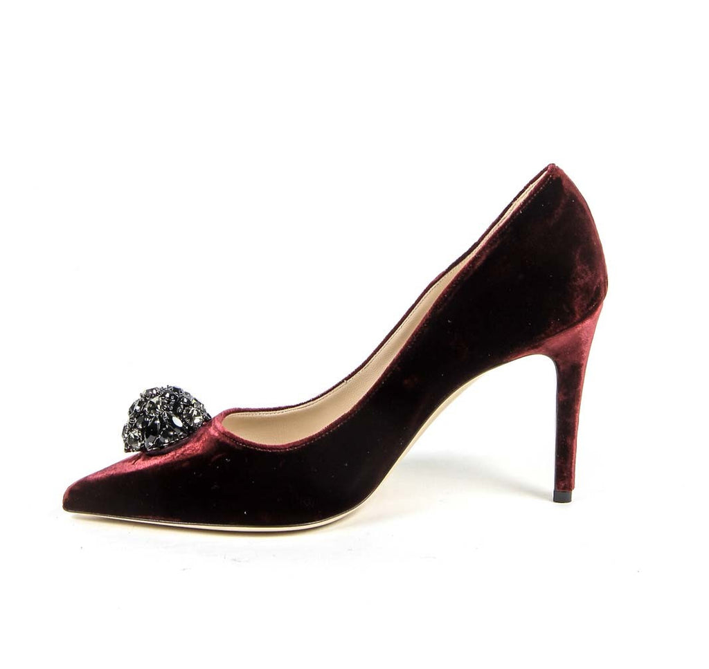 V 1969 Italia Zapatos de salón para mujer 3104104 VELLUTO BURDEOS