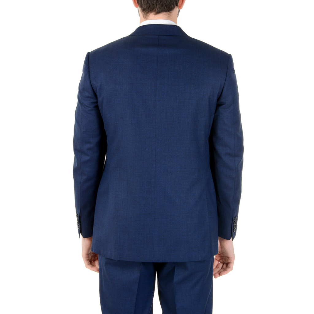 Canali Mens Suit Long Sleeves Blue Super 150's