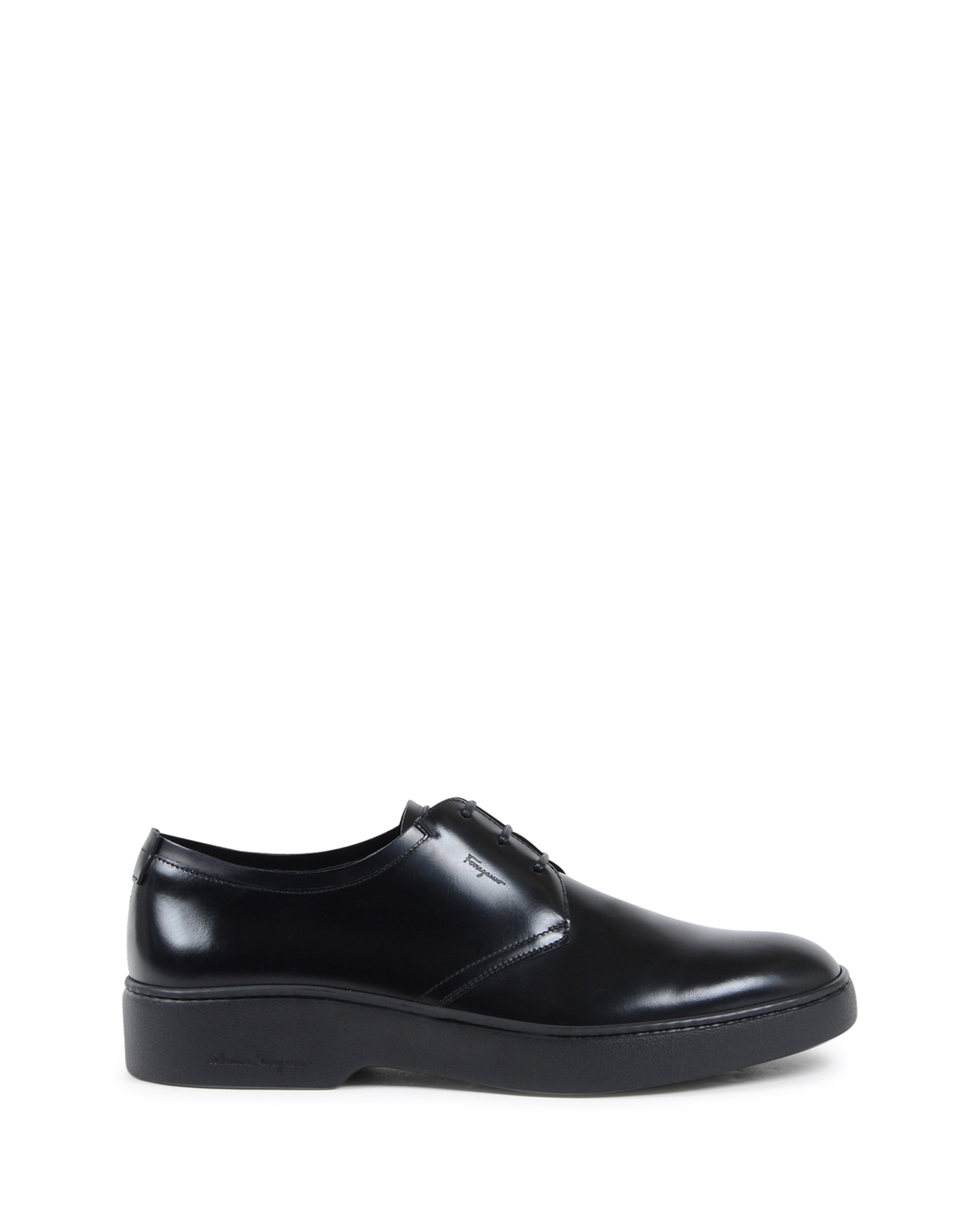 Zapatos negros con cordones para hombre de Salvatore Ferragamo DRUMS